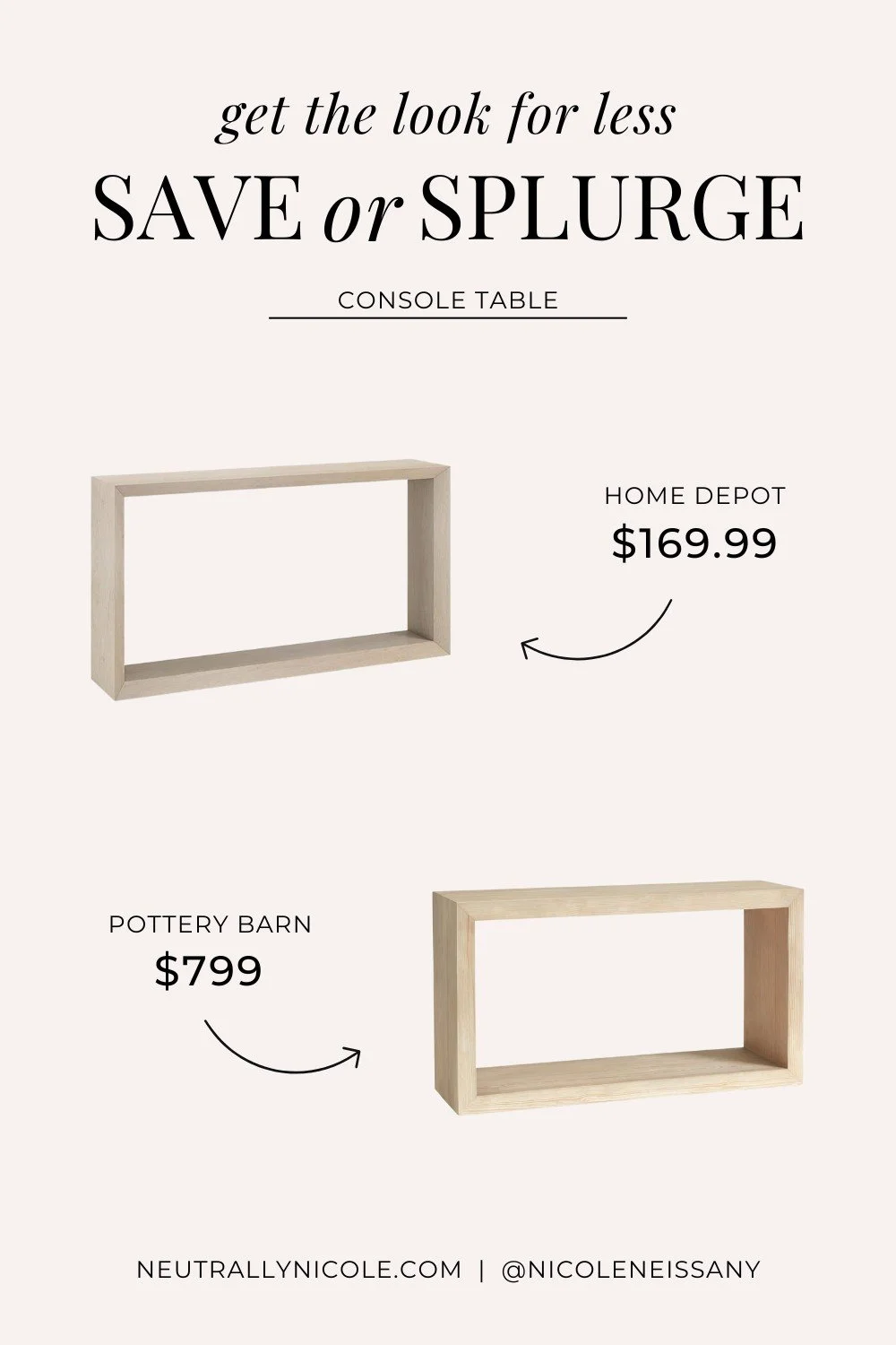 These Are the Best Pottery Barn Folsom Console Table Dupes