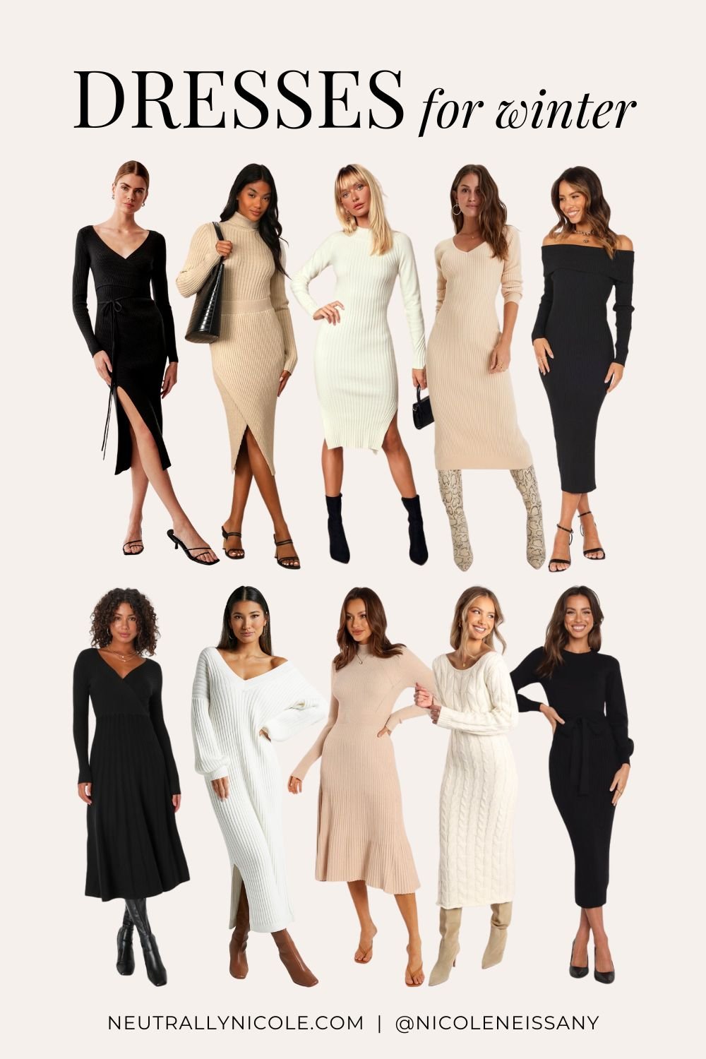 Cute And Cozy Sweater Dresses For Winter