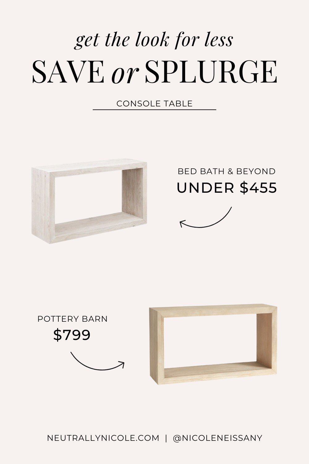 These Are the Best Pottery Barn Folsom Console Table Dupes