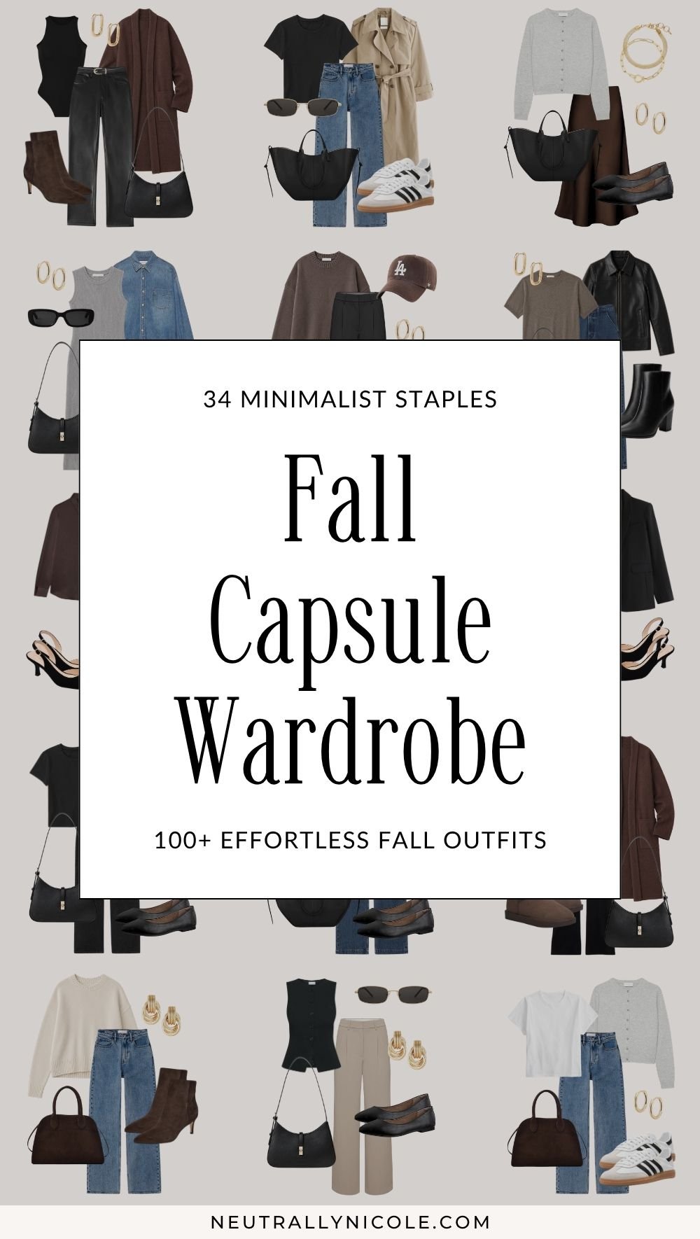 Fall Capsule Wardrobe: 34 Pieces for Effortless Fall Outfits