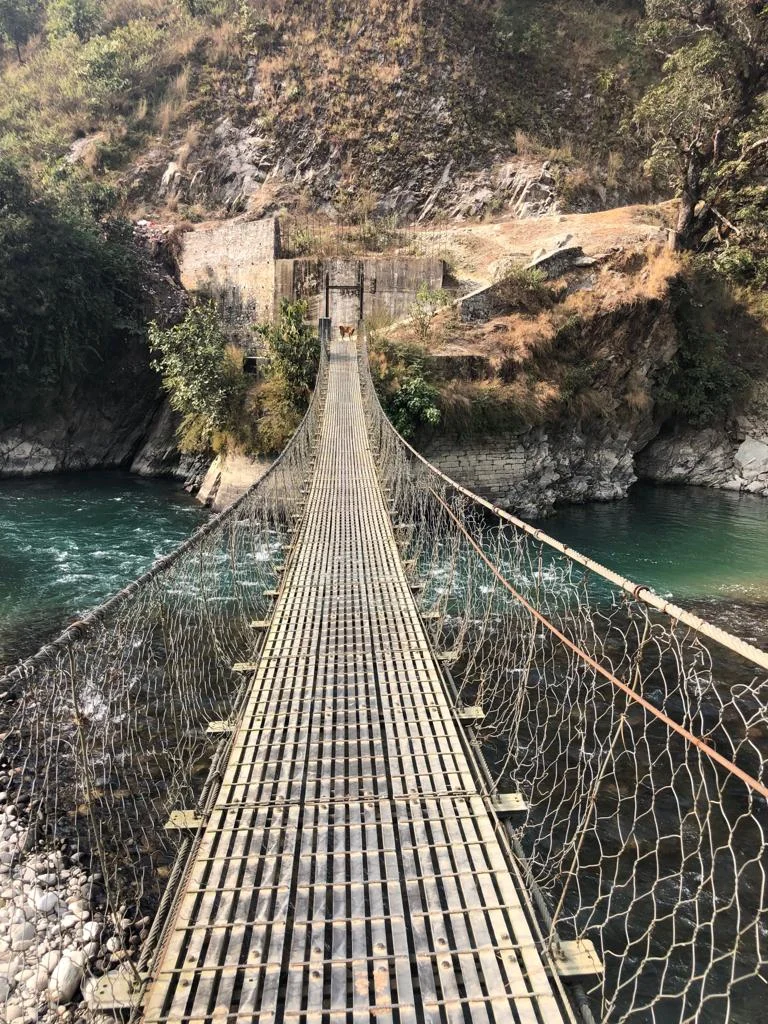 The bridge that connects the villages.