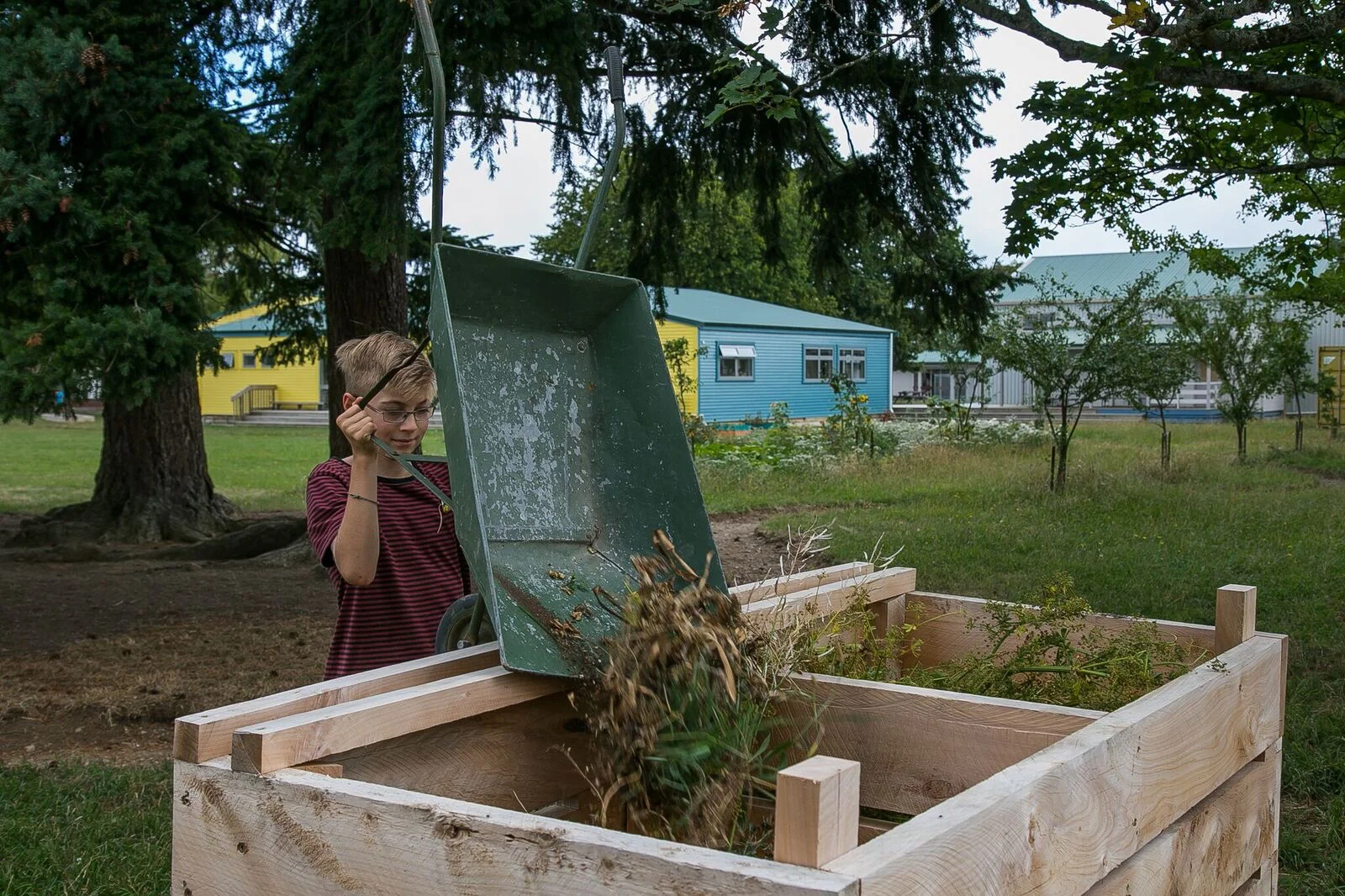 Luca Bollinger SES food forest at South End School