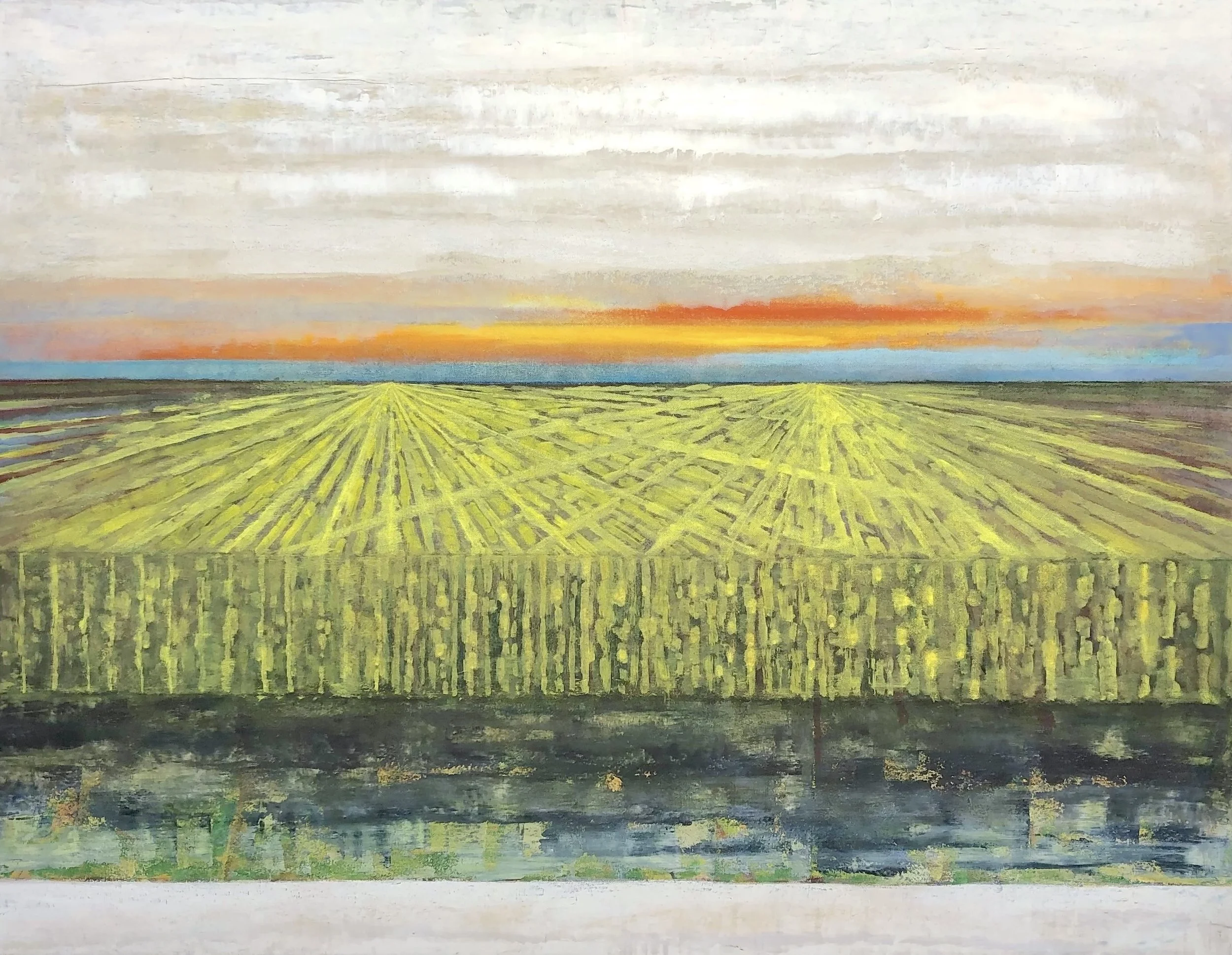   2 Points (High Plains)    Oil on Canvas over Panel    26”x 32”    2021  