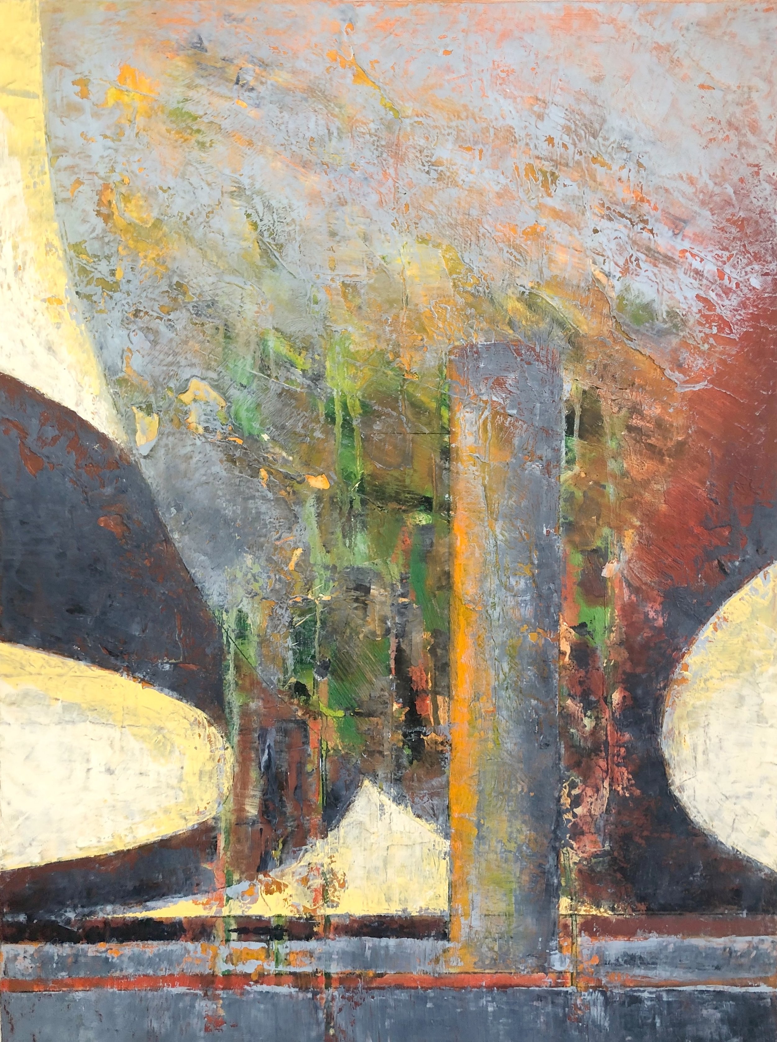   Riverside and Rt.2 Overpass    Oil on Canvas over Panel    24”x 18”    2021  