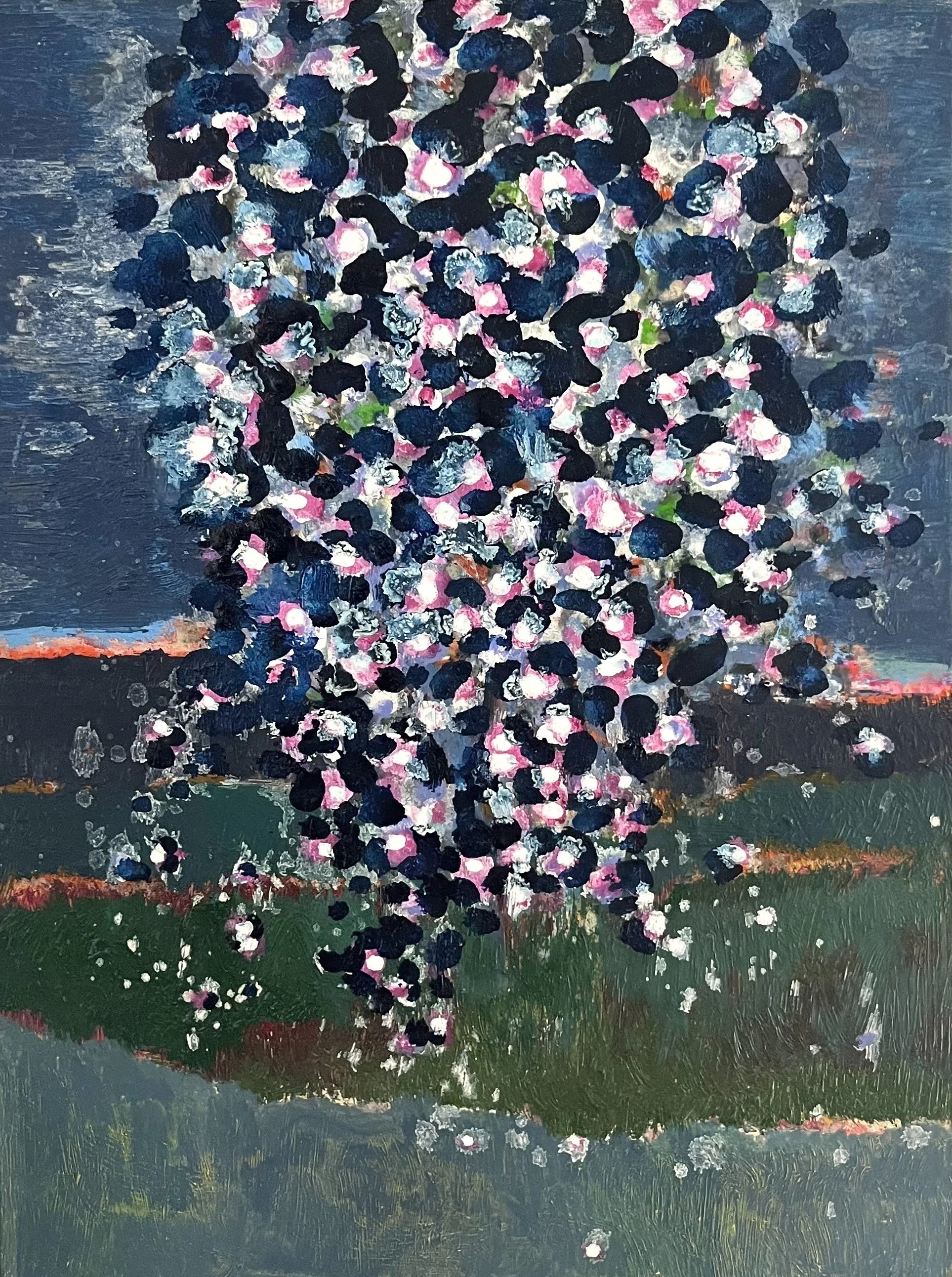   The Sky is Falling    Oil on Canvas over Panel    12”x 9”    2023  