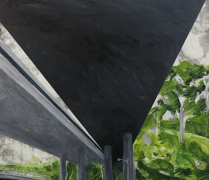   Overpass    Acrylic on Canvas    10”x 12”    2012  