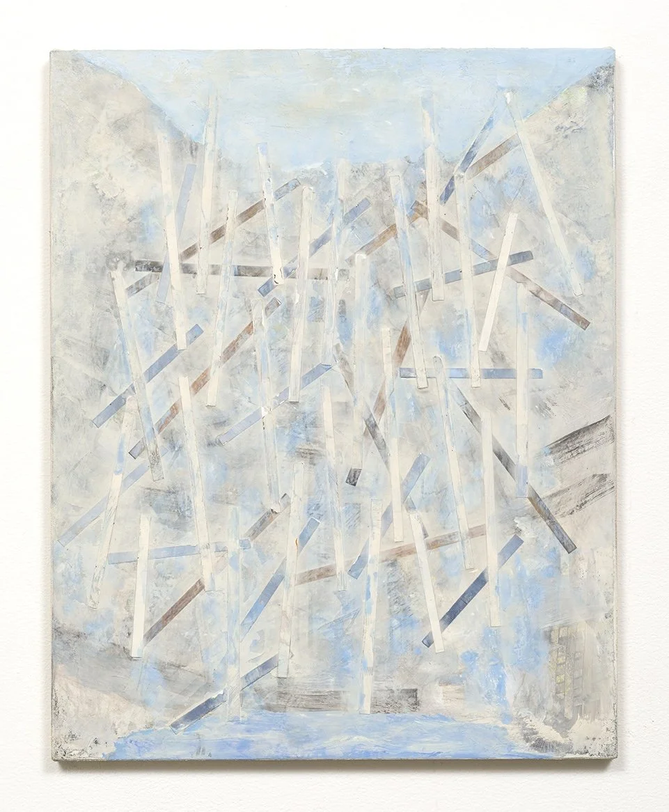   Rain Scaffold    Mixed Media on Canvas    20”x 16”    2015  