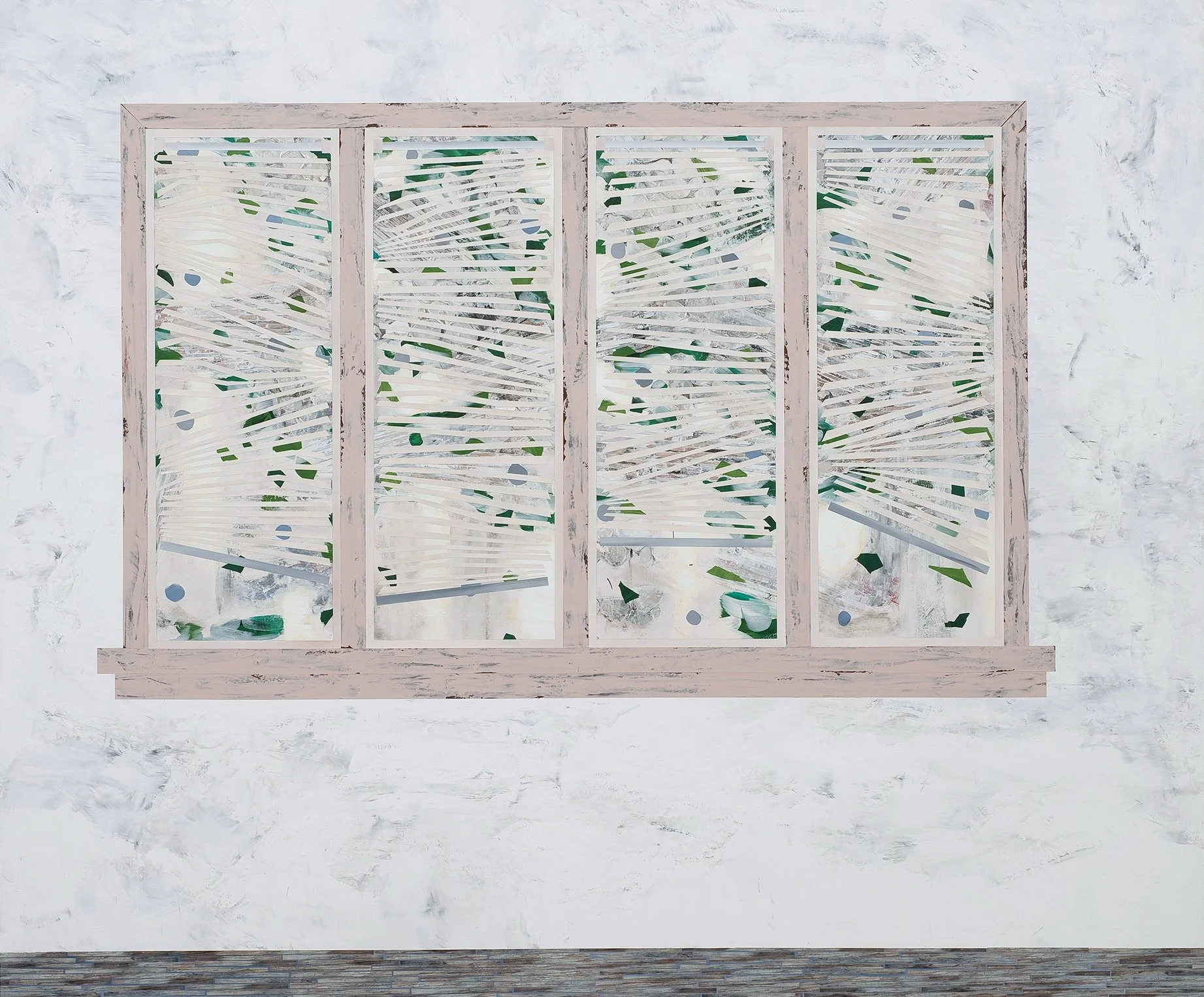   Interior 3    Mixed Media on Canvas over Panel    50”x 70”    2009  