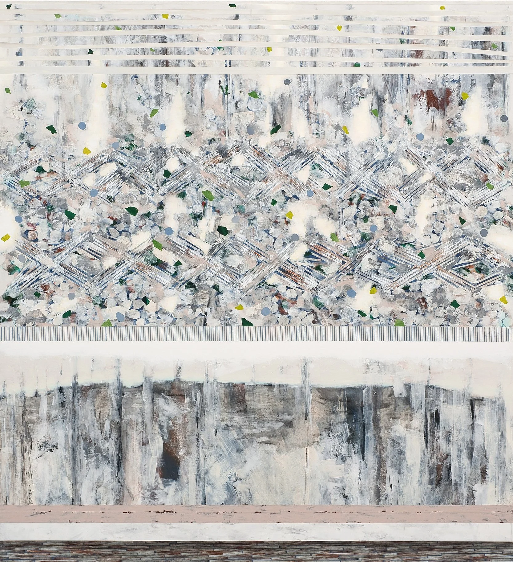   Interior 8    Mixed Media on Canvas over Panel    80”x 72”    2009  