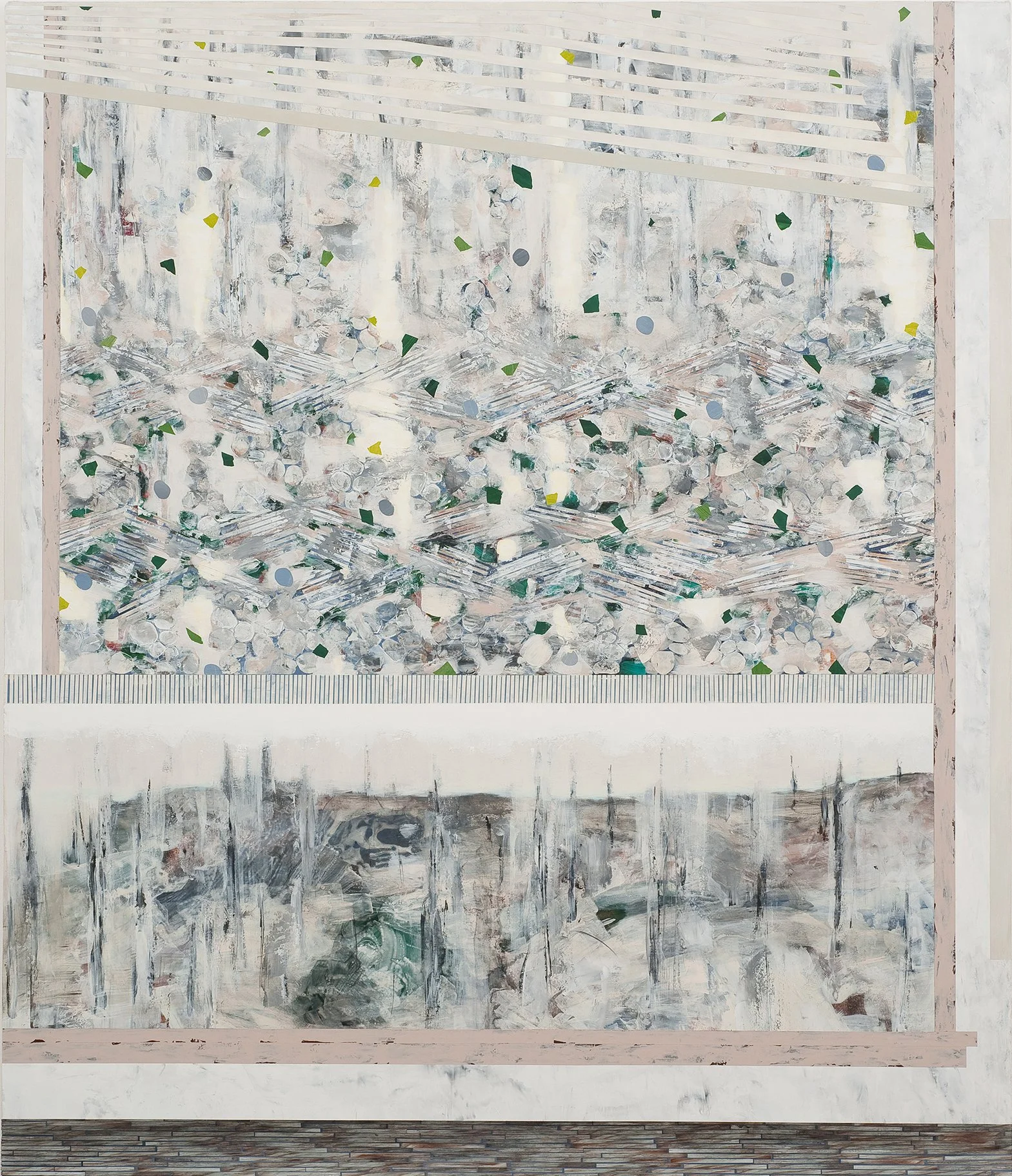   Interior 6    Mixed Media on Canvas over Panel    84”x 72”    2009  