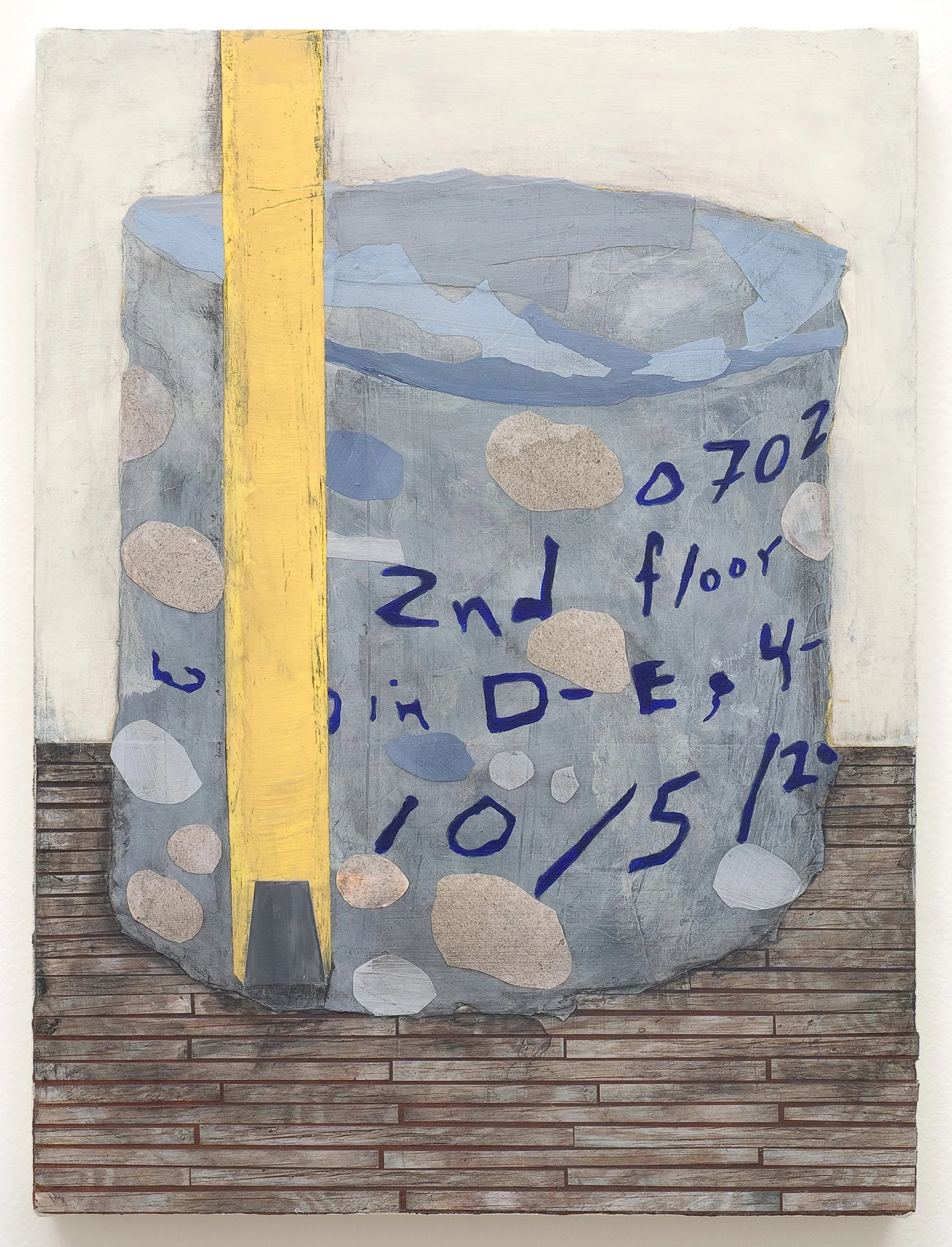   From (Site Photo 7)- Khan Bani Saad Correctional Facility    Mixed Media on Canvas over Panel    18”x 12”    2009  