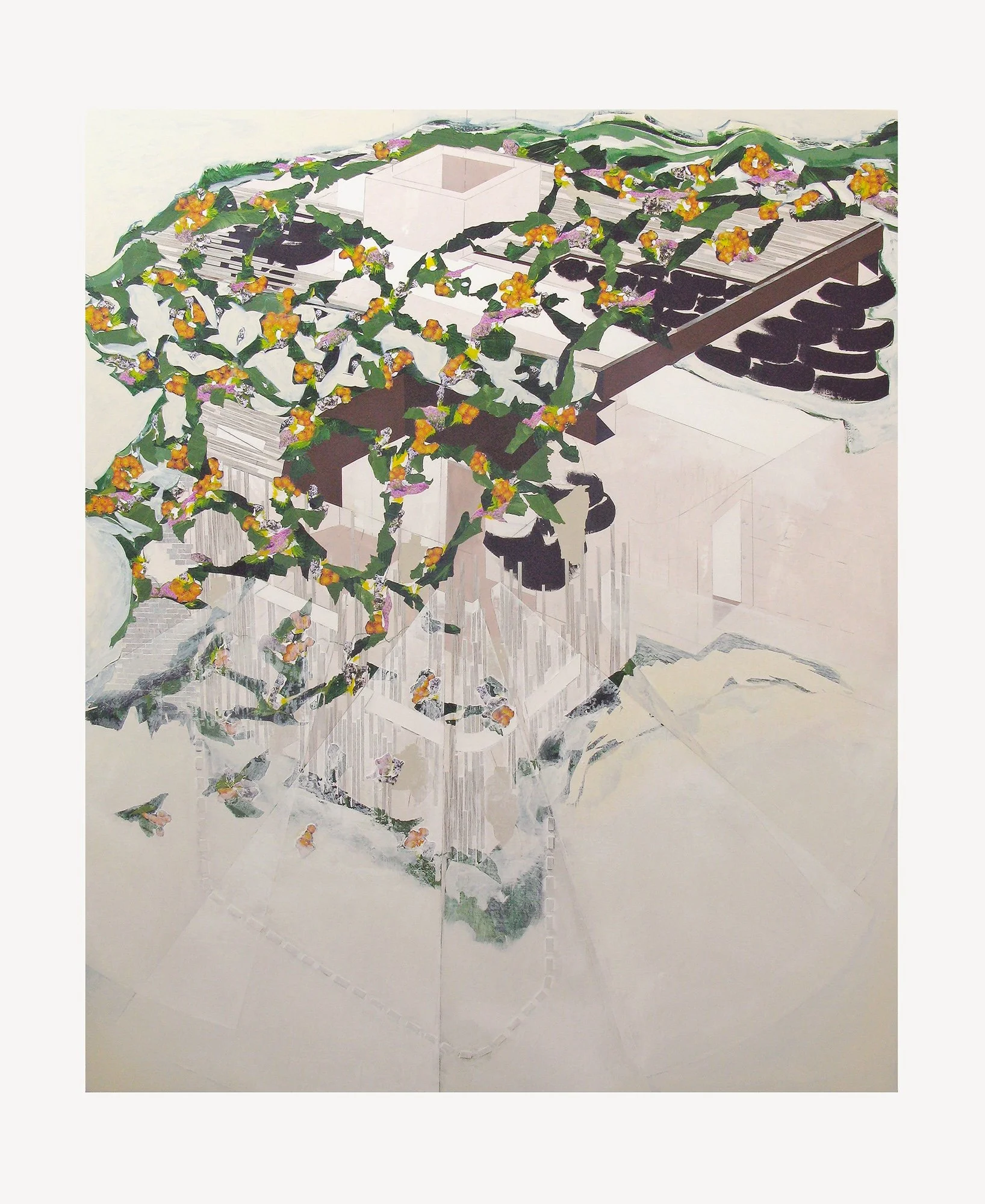   New Ruin    Mixed Media on Linen over Panel    72”x 60”    2007  