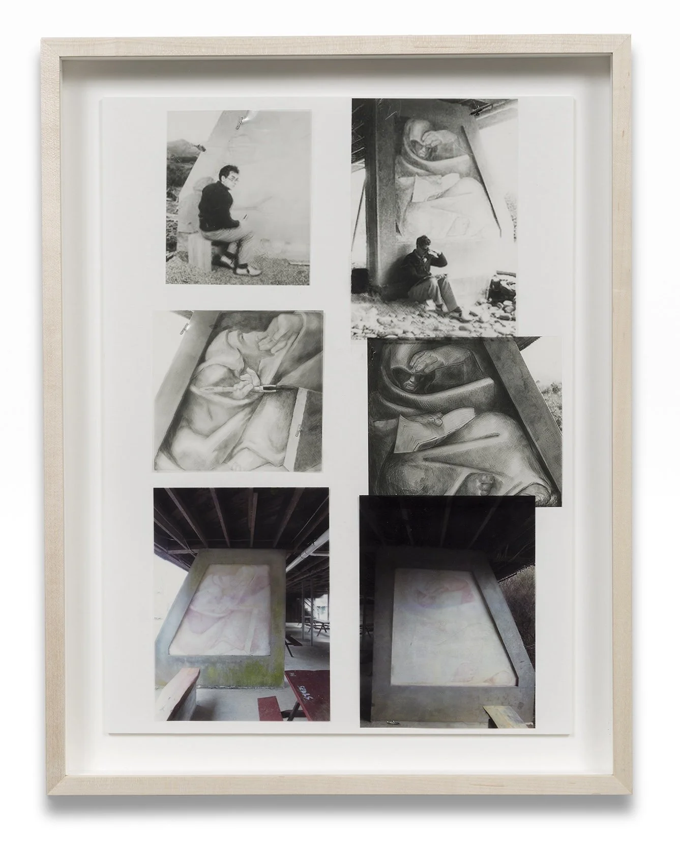   Pylon Progression (Jean Charlot)    Transparency Print on Board    20”x 15”    2015  