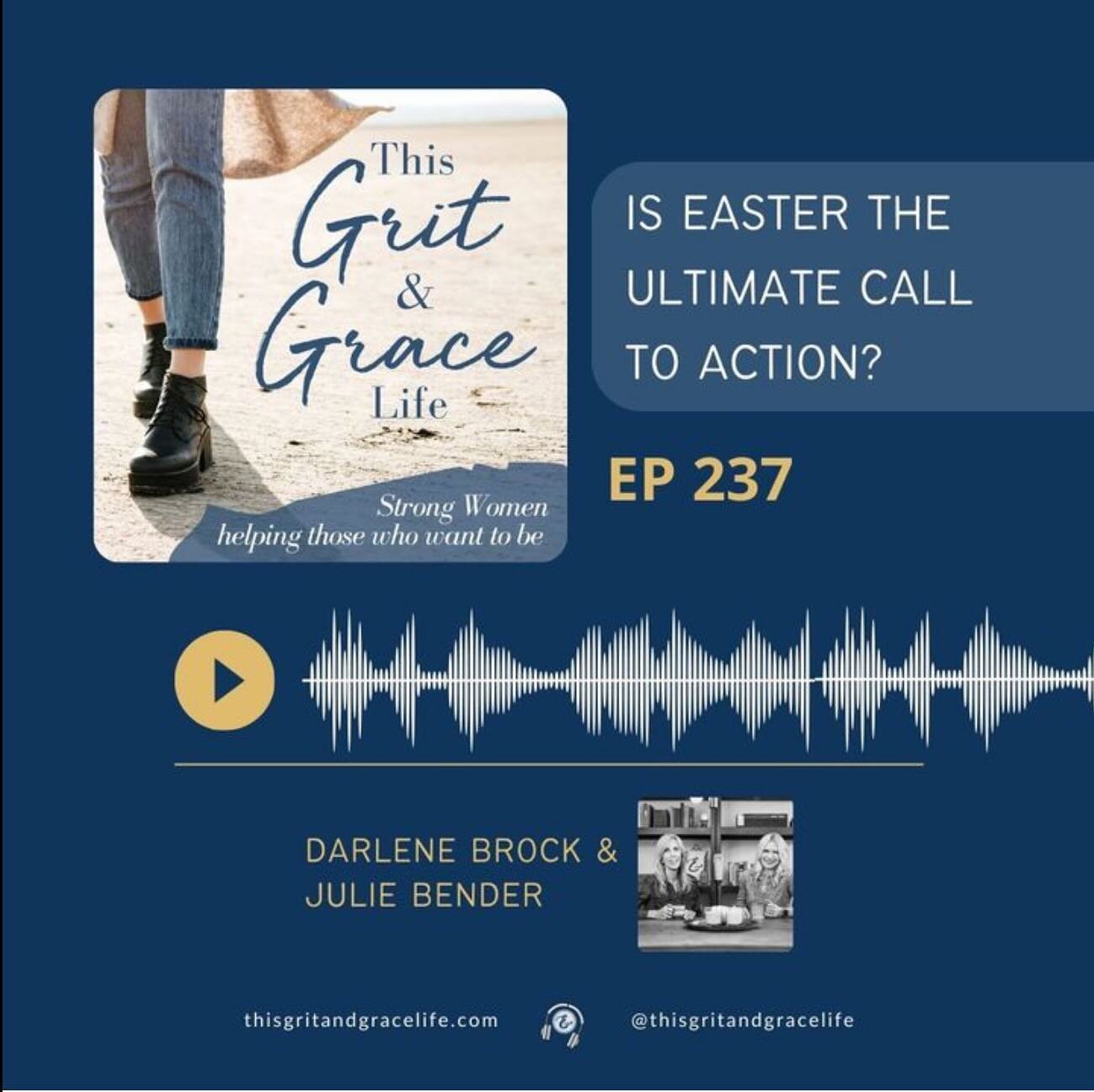 Easter isn&rsquo;t all about Peeps and Cadbury eggs, although co-host Julie Bender wouldn&rsquo;t mind one or two! But is Easter the ultimate call to action?

In this heartfelt podcast episode, Julie and Darlene Brock discuss the significance of East