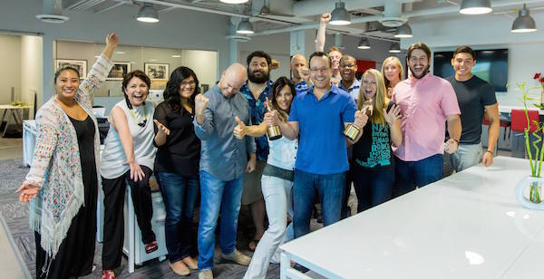 Check out the awesome WireBuzz team! (we had just won at Telly award)