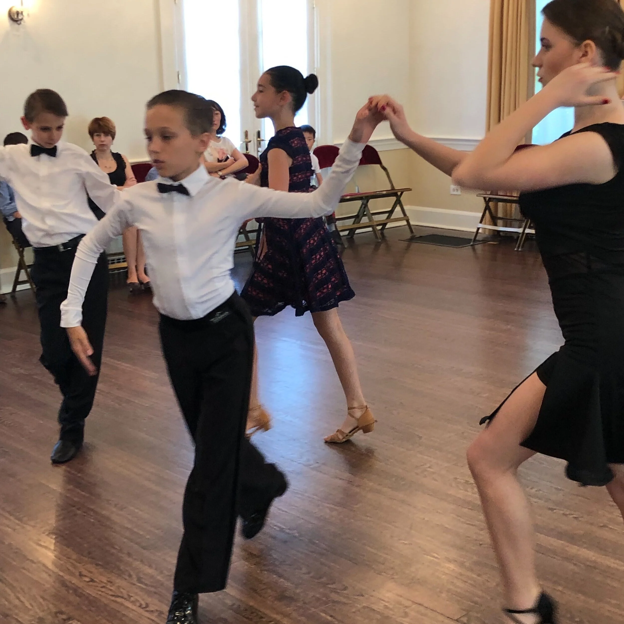 ONLINE and IN PERSON Children's Group Class for LATIN ADVANCED Level, Age 12 to 15