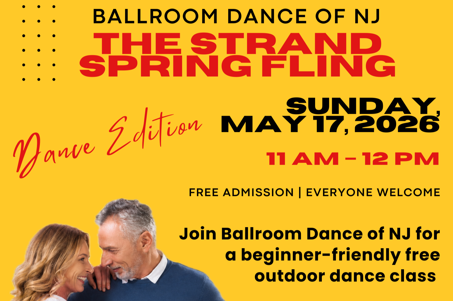 A BIG THANK YOU FROM BALLROOM DANCE OF NJ of Summit!