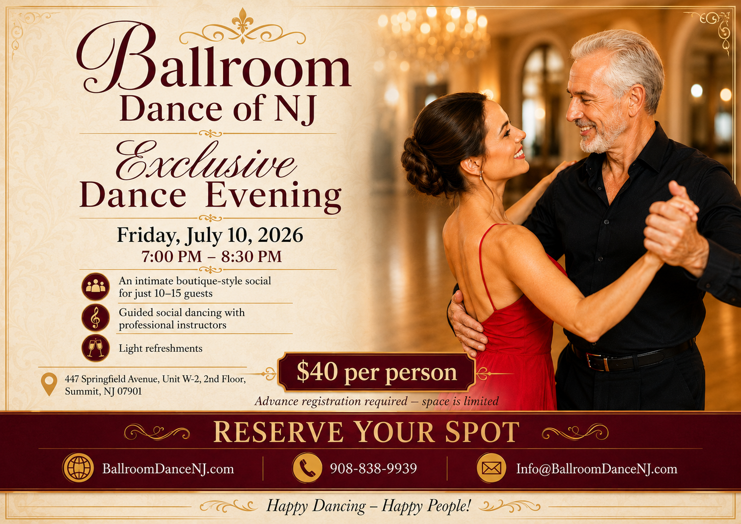 Exclusive Dance Evening July 10, 2026