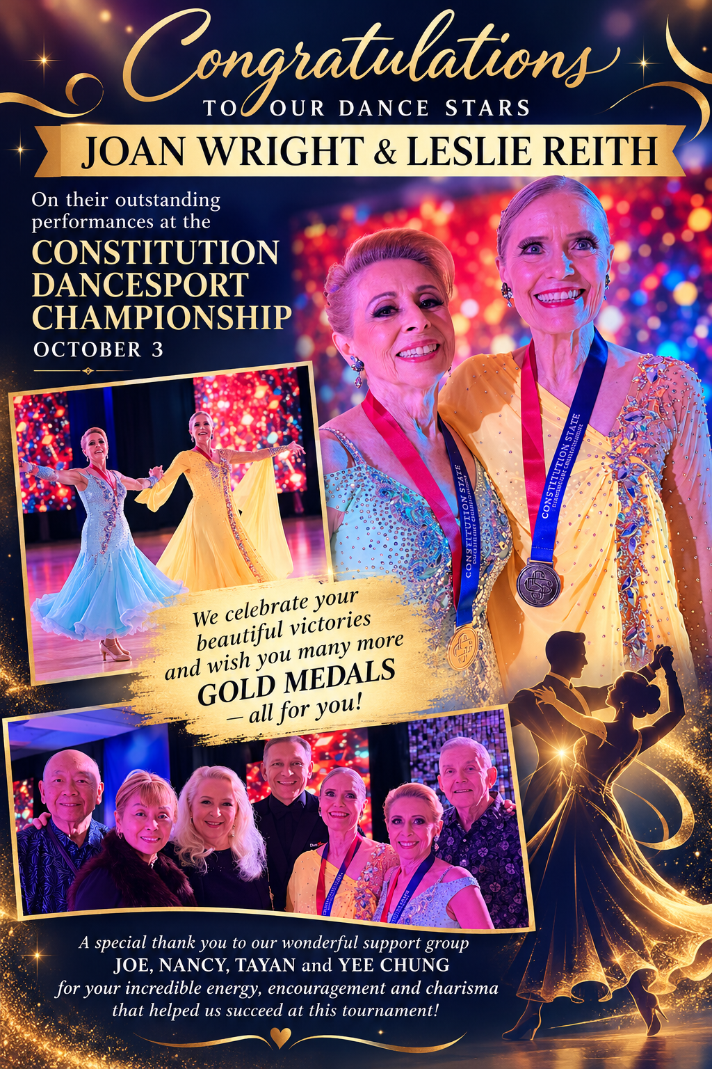 Celebrating Our Dance Stars at the Constitution DanceSport Championships! 🏆✨