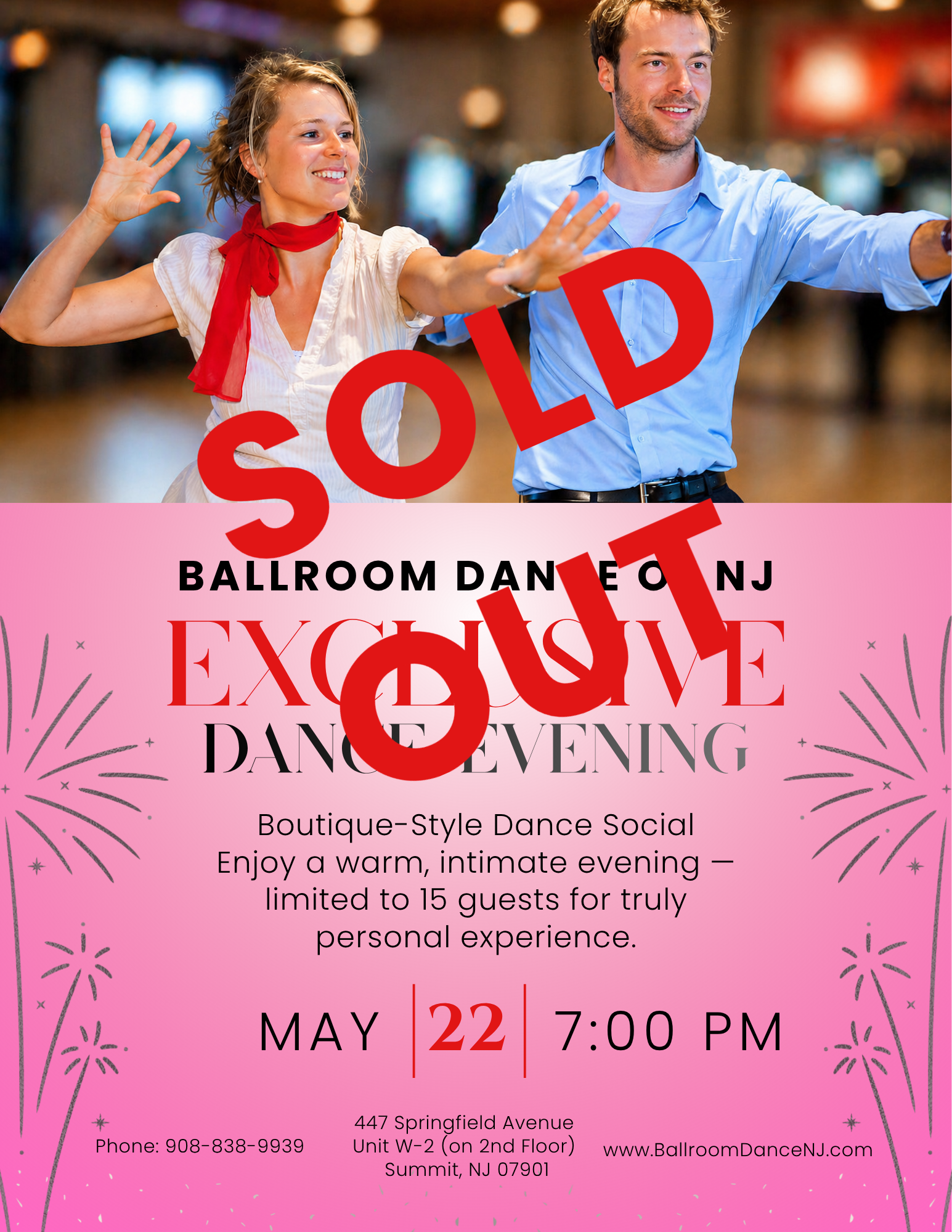 Fully sold-out Dance Evening on Friday 5/22/2026