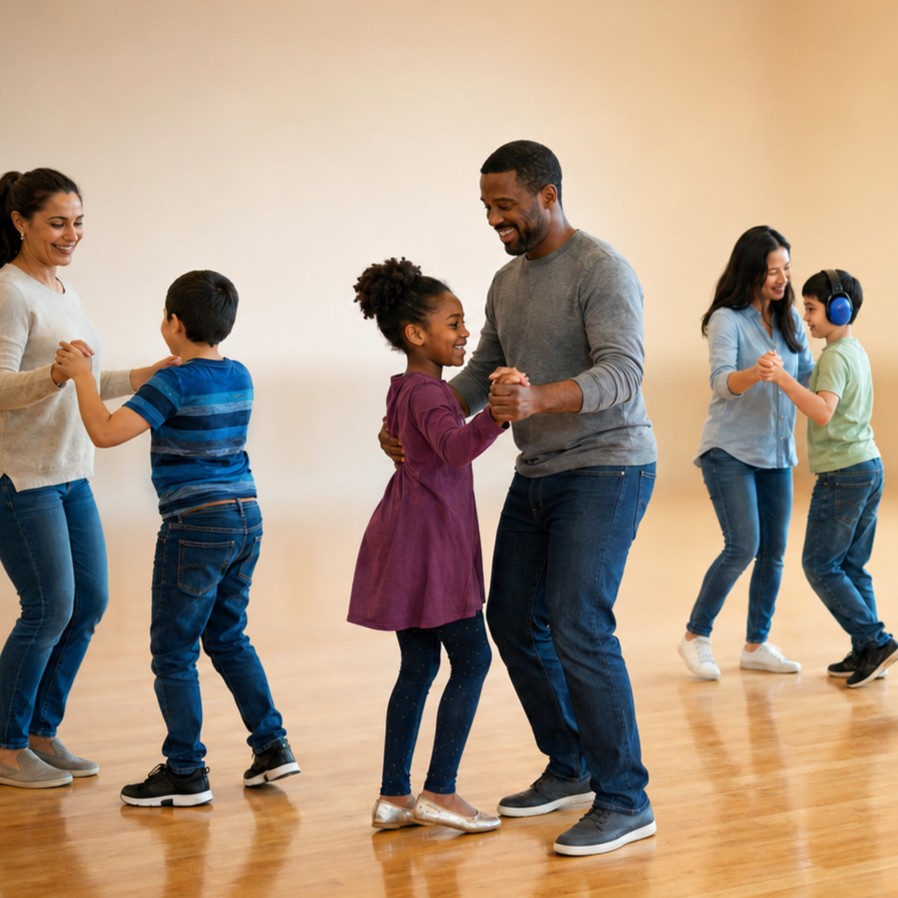 Autism-friendly dance class for children and parents