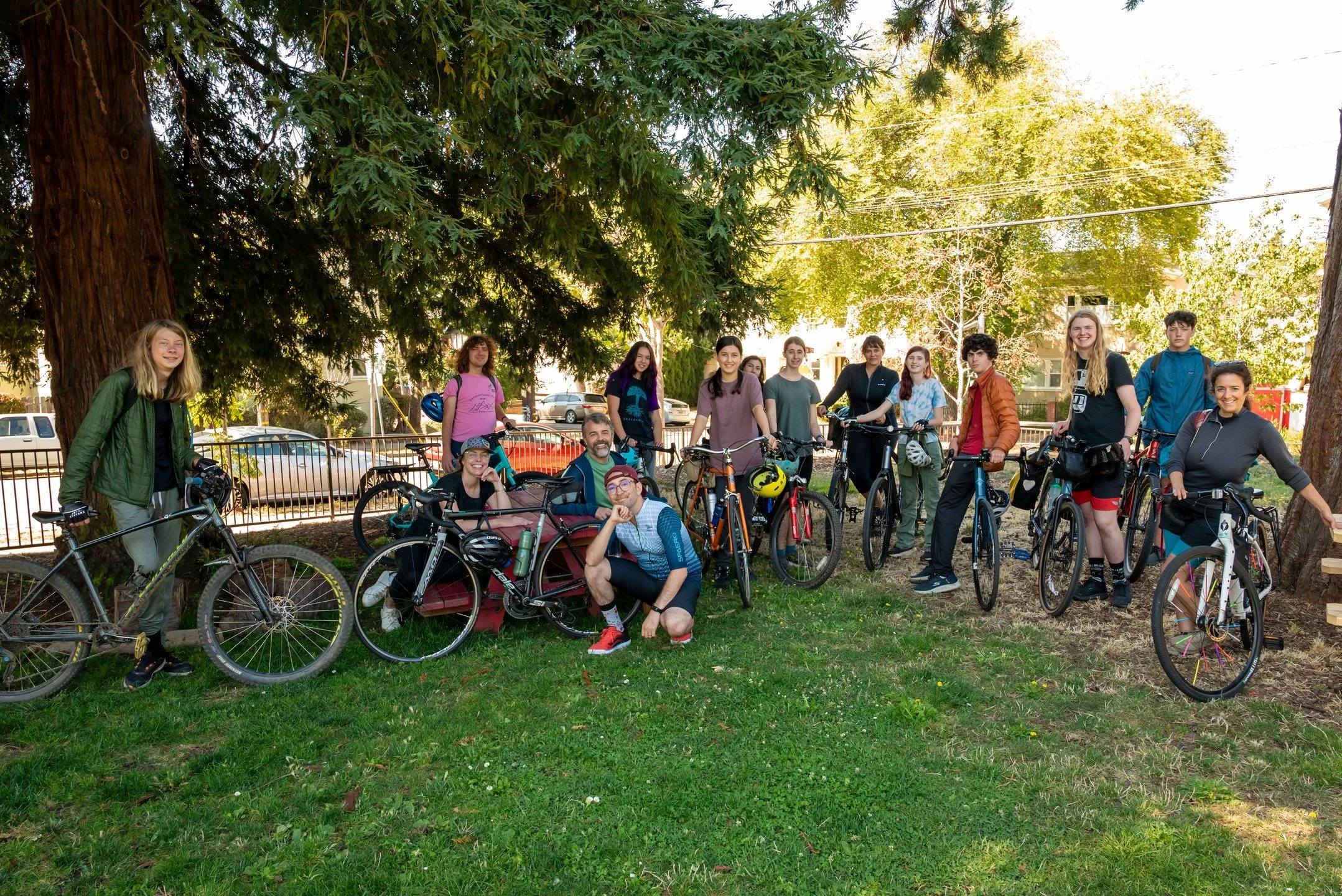 Each year, Maybeck kicks off the school year with our beloved bike trip 🚴&zwj;♀️. This year, students, staff, and even one alum set out from campus, braved the Richmond Bridge, and camped overnight at China Camp State Park. The next day, they rode o