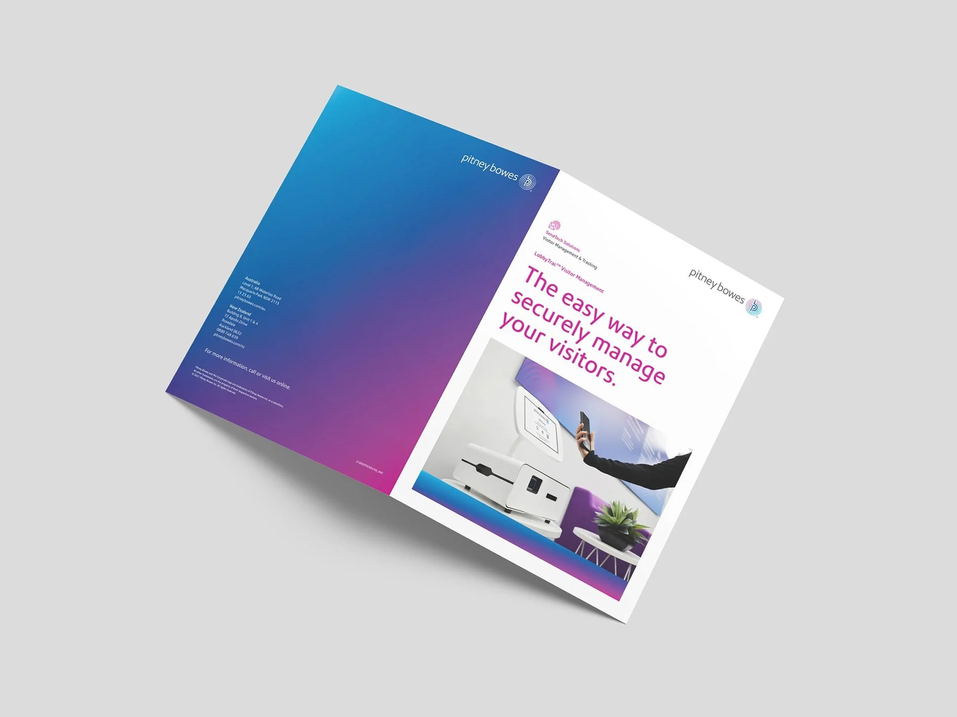 Alex Rose Pitney Bowes Brand Collateral Brochure Design