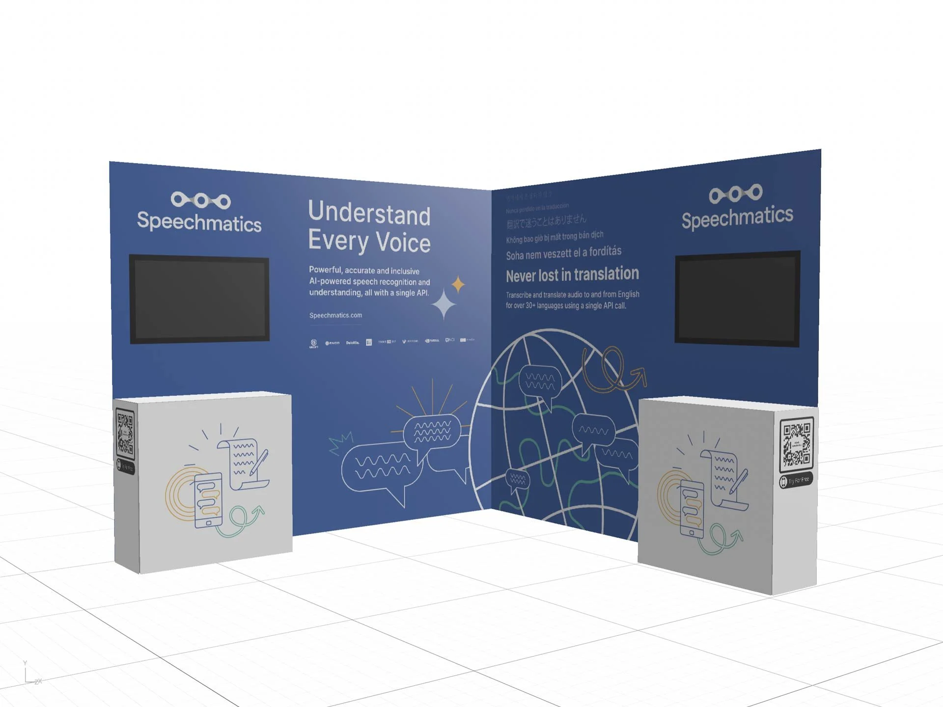 Alex Rose Speechmatics Exhibition Stand