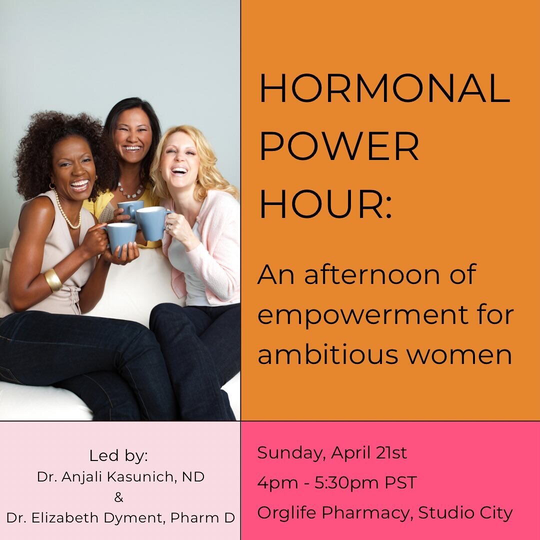 🎉Upcoming Event!

💫 The Hormonal Power Hour: An Afternoon of Empowerment for Ambitious Women! 

💫 Join us at Orglife Compounding Pharmacy (@orglife_pharmacy ) for a fun and inspiring event tailored specifically for driven women like you!

💗 Get r