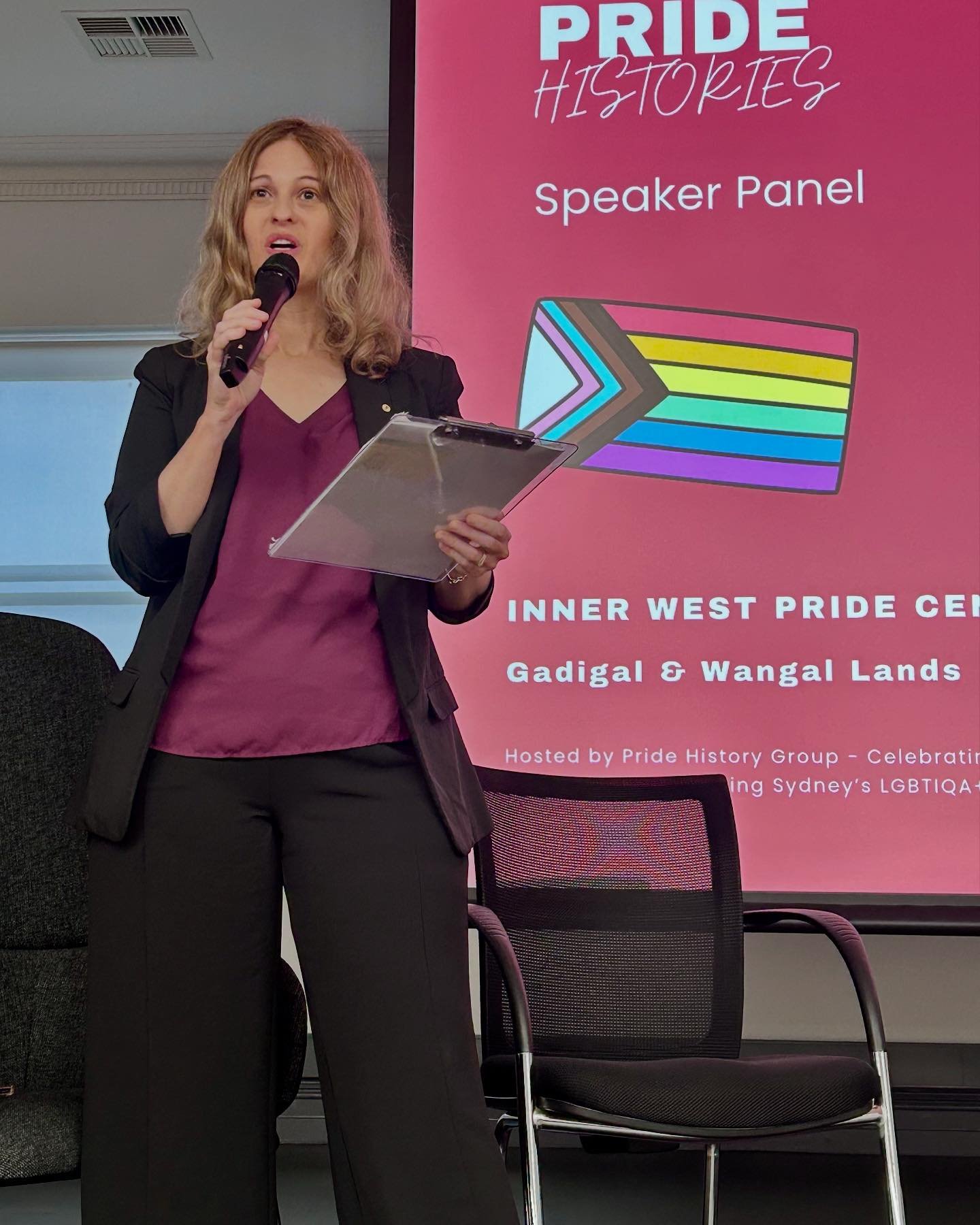 On Friday night, the Pride History Group celebrated their 20th anniversary. 

PGH President Dr Shirleene Robinson AM, moderated a panel with two original founders, Diane Minnis and John Witte, and also Dylin Hardcastle and Francis Voon.