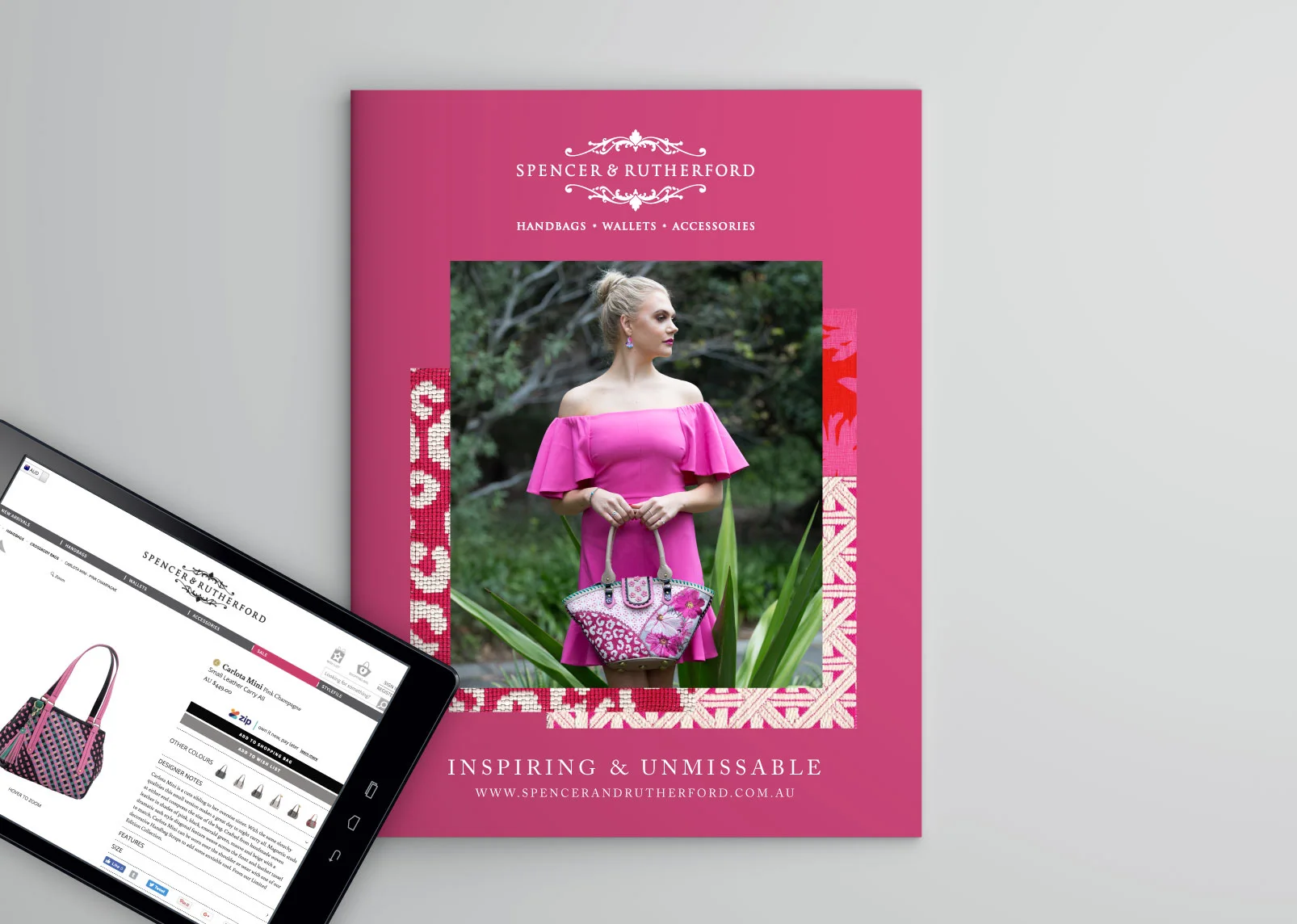 Gloss ensured consistency was carried across all mediums, both product, print and digital.