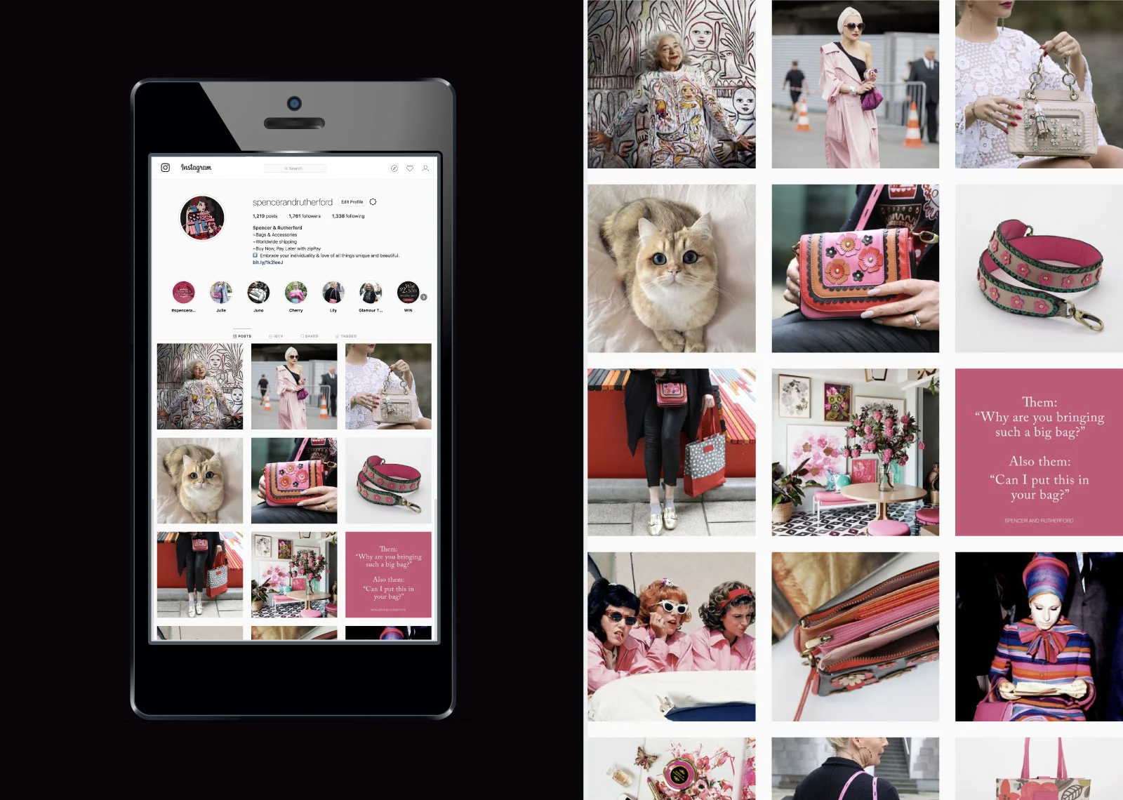 Social accounts are kept both engaging and on brand.