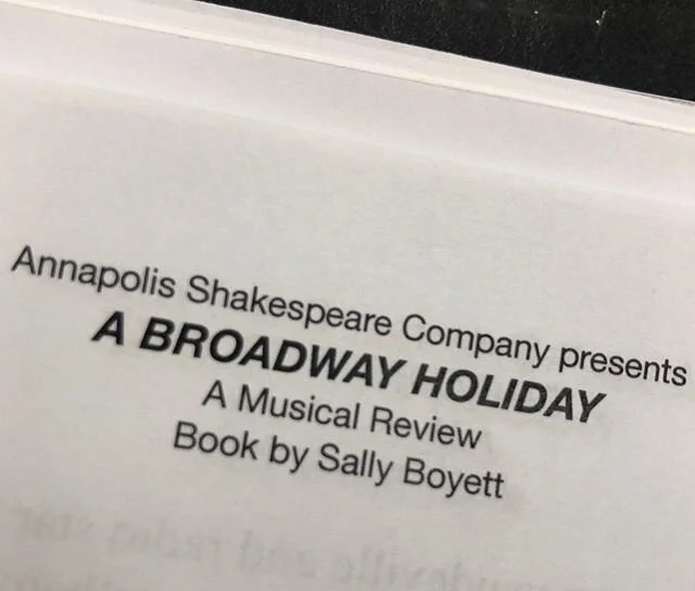 First day of school! A Broadway Holiday at Annapolis Shakespeare Company. Come and see our Christmas Show! We open on December 12th. #TisTheSeason #ChristmasShow #HappyHolidays