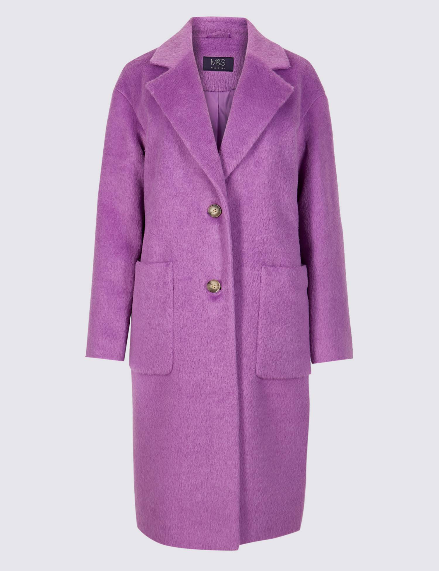 M&amp;S single breasted coat