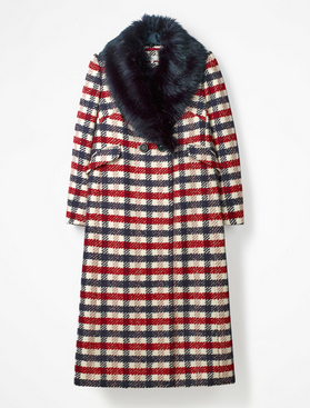 Boden check coat