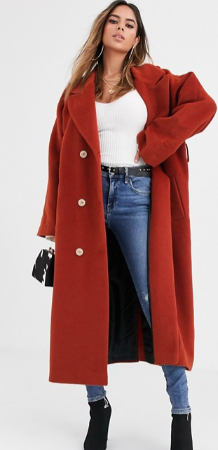 ASOS Rust maxi coat