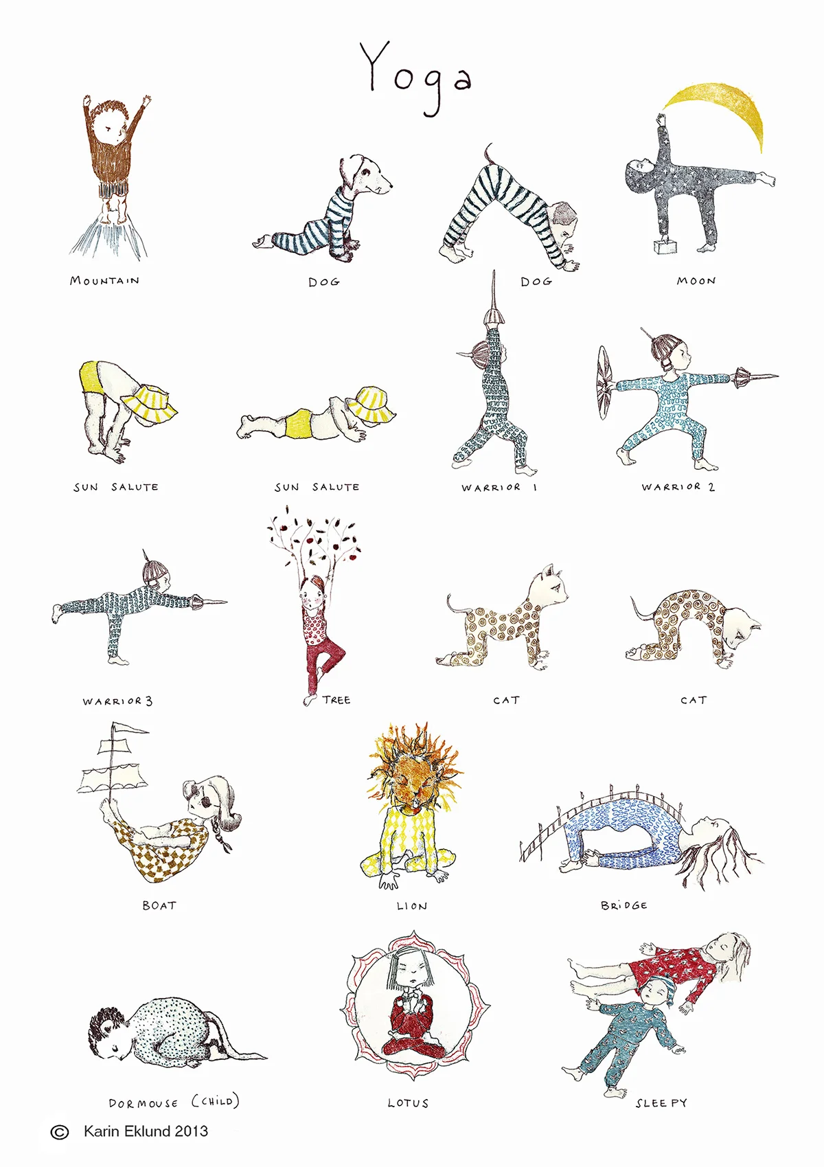 Kids Yoga Poster - Karin Eklund small.jpg