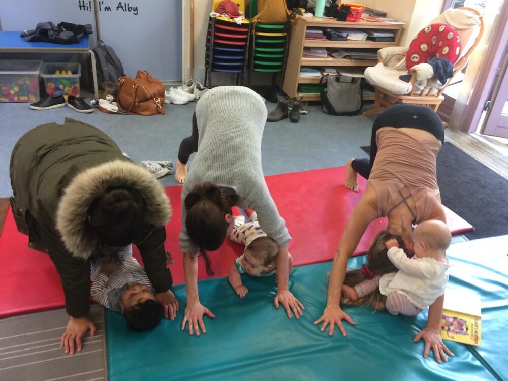 Family Yoga Poses, Serve and Return, and Brain Building