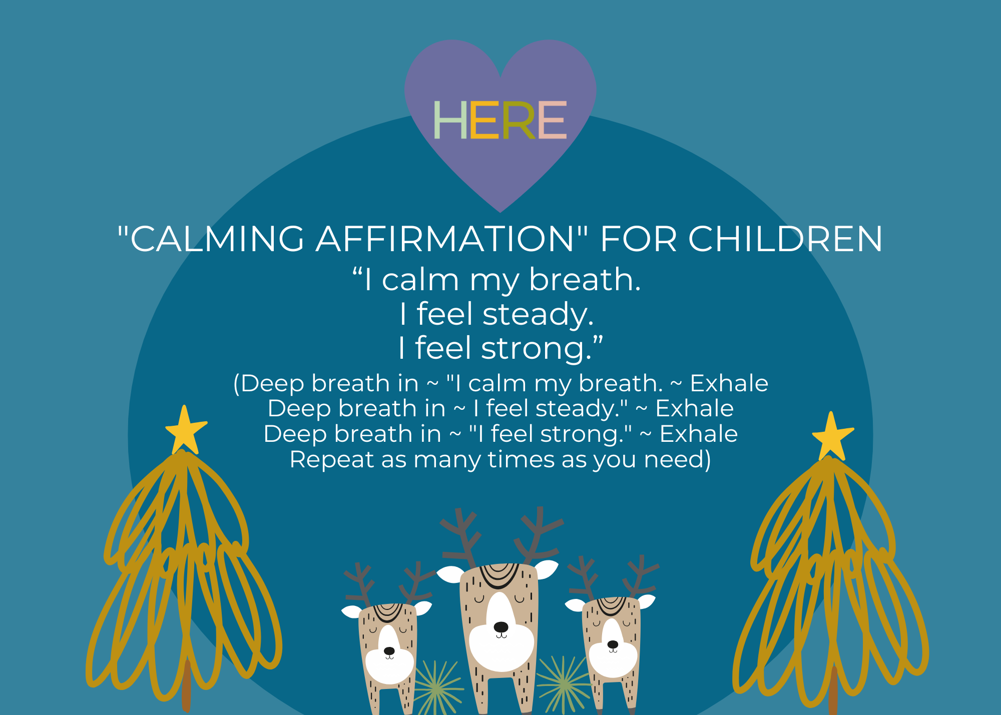 Winter Calming Affirmation For Children and Teens