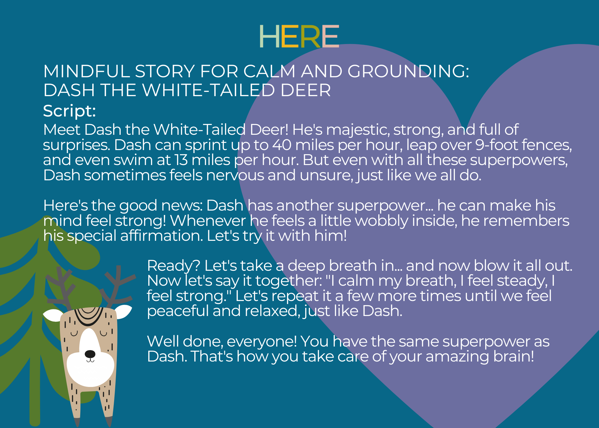 Dash The White-Tailed Deer Mindfulness Story For Children