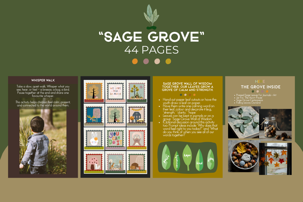 Sage Grove Mindfulness Activity Pack For Kids