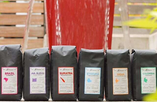 Prefer having freshly roasted, whole bean coffee at home? Get $4 off any 1 pound bag at your favorite Ava location. You can even have them delivered through our mobile apps! We have seven different delicious roasts to choose from ☕️ Swipe to check th