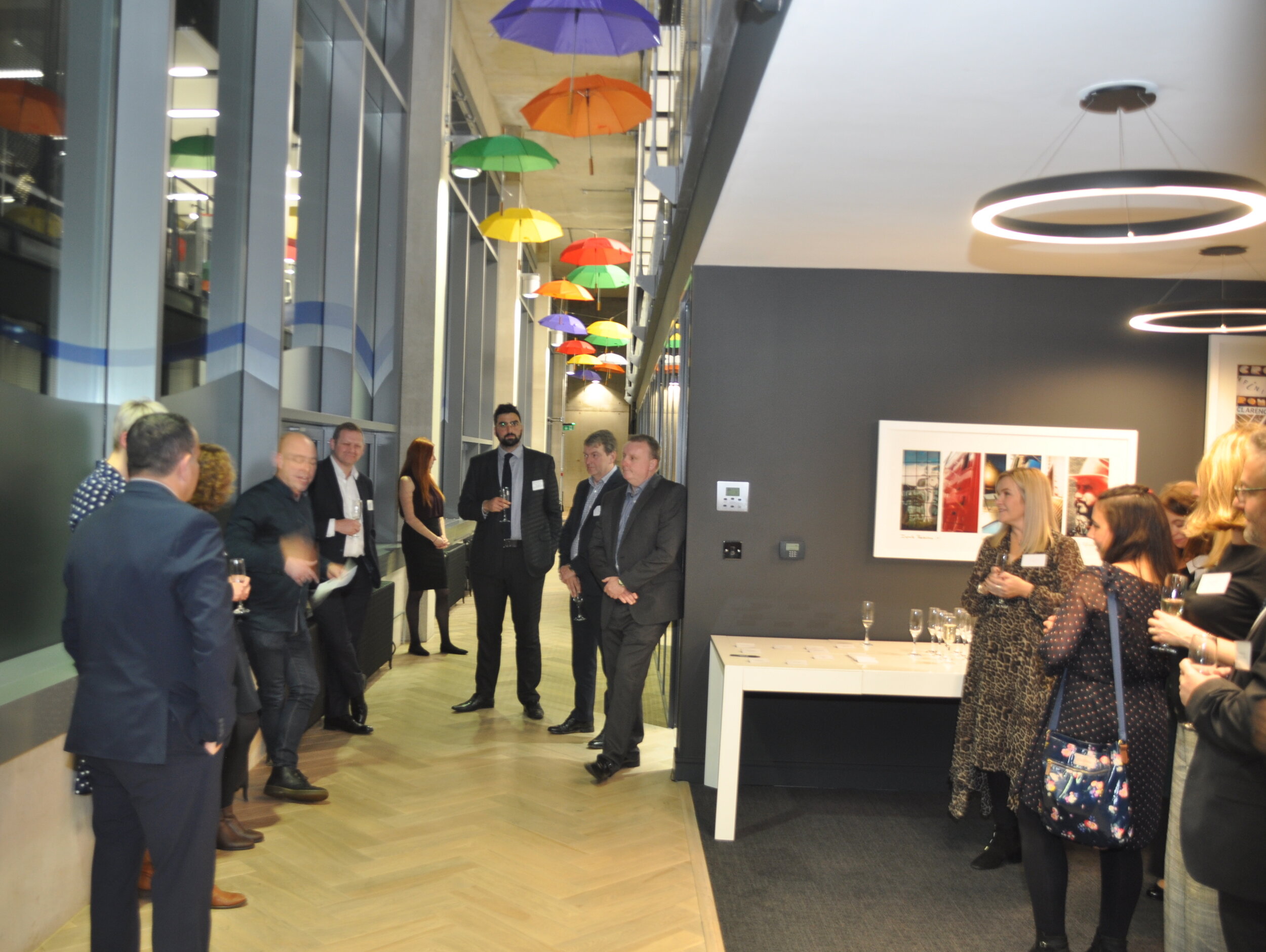 Wine Tasting Goes Down Well at our Umbrella Themed Networking Event 