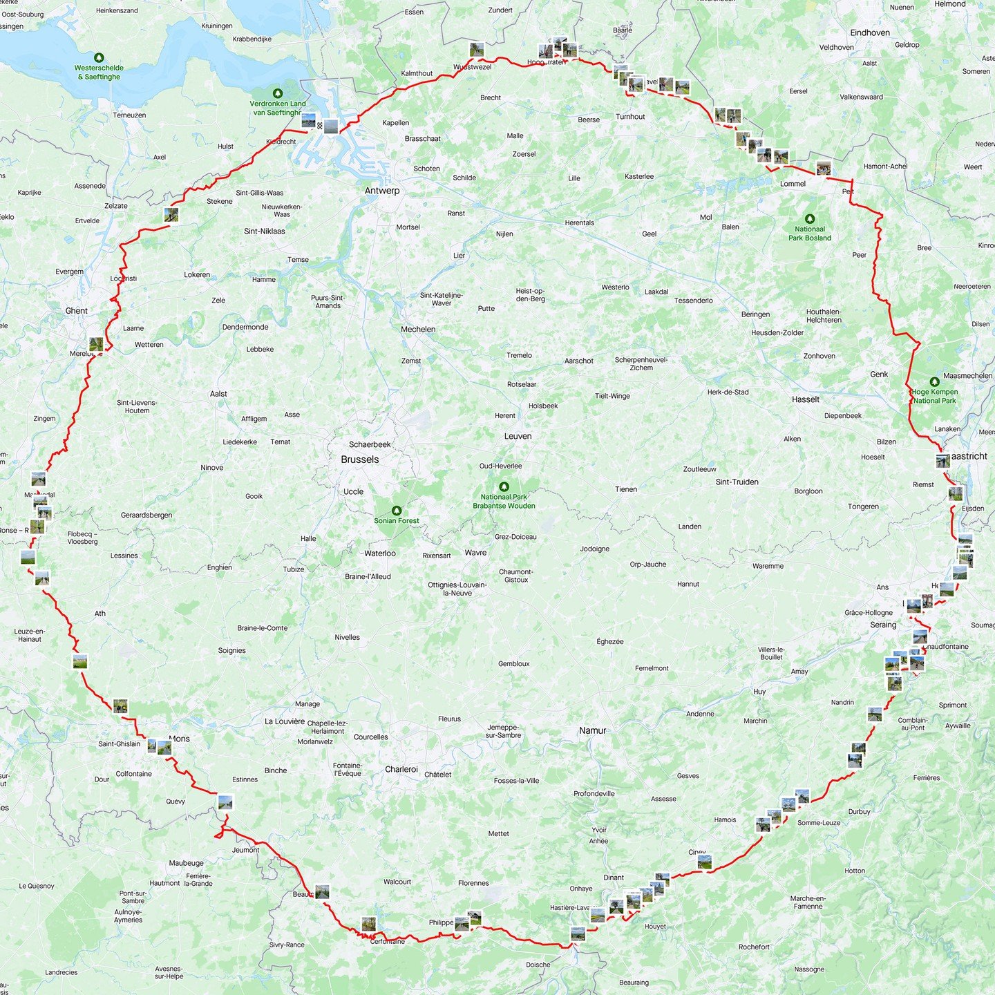 It looks like riding massive circles in Belgium is fast becoming a national sport ⃝ 🤔 🇧🇪 ⃝

Last week we had a 232km sportive covering the west of Belgium... this week we have a 573km mega-loop covering the east of Belgium 🤯

@mauritsdepreter and