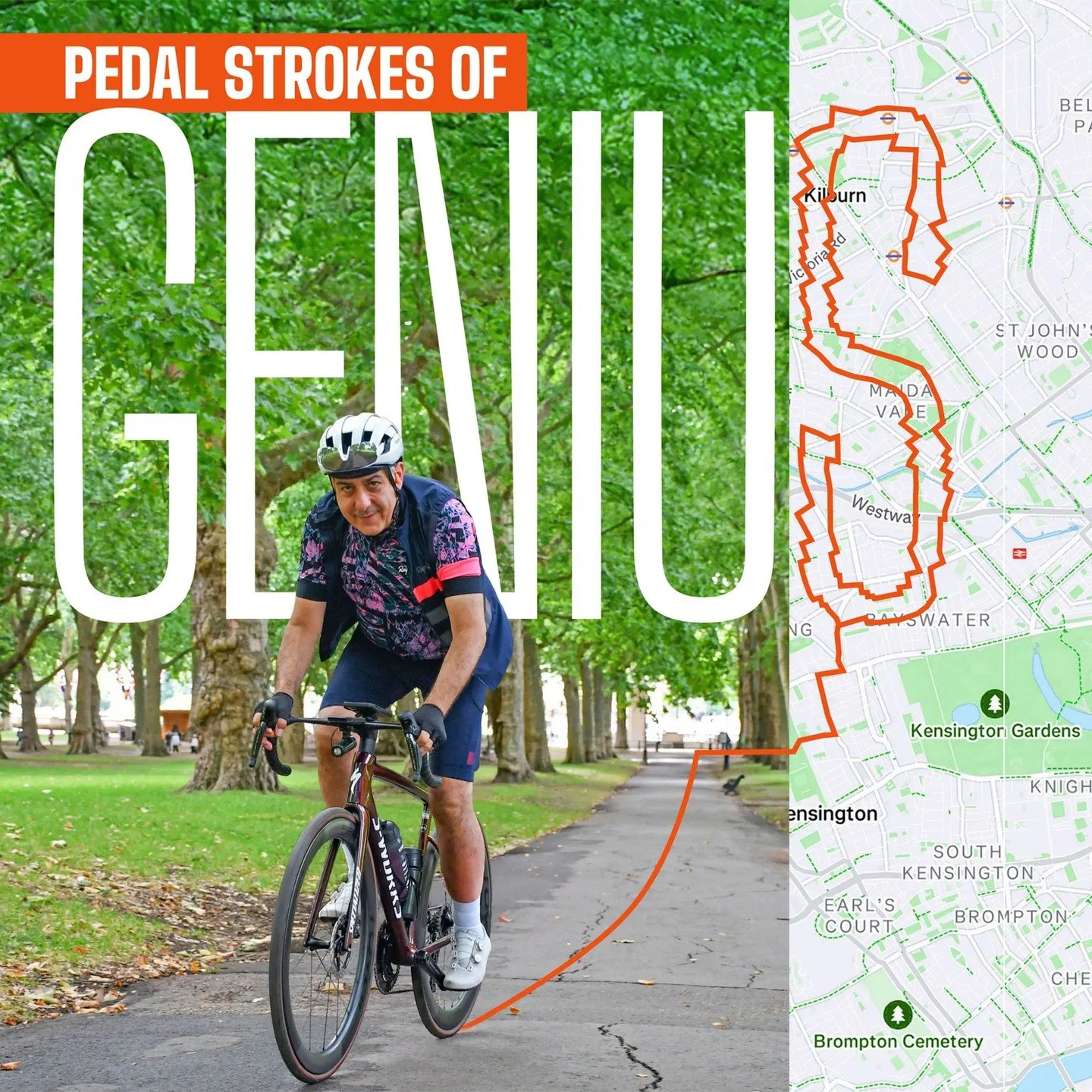 Check out last weeks&rsquo; @cyclingweeklymagazine with a special feature on @nico_georgiou and the world of Strava Art in general 😎

Back in July, Nico took Cycling Weekly journalist @patrickkinsella along for the ride whilst creating his Peace Sig
