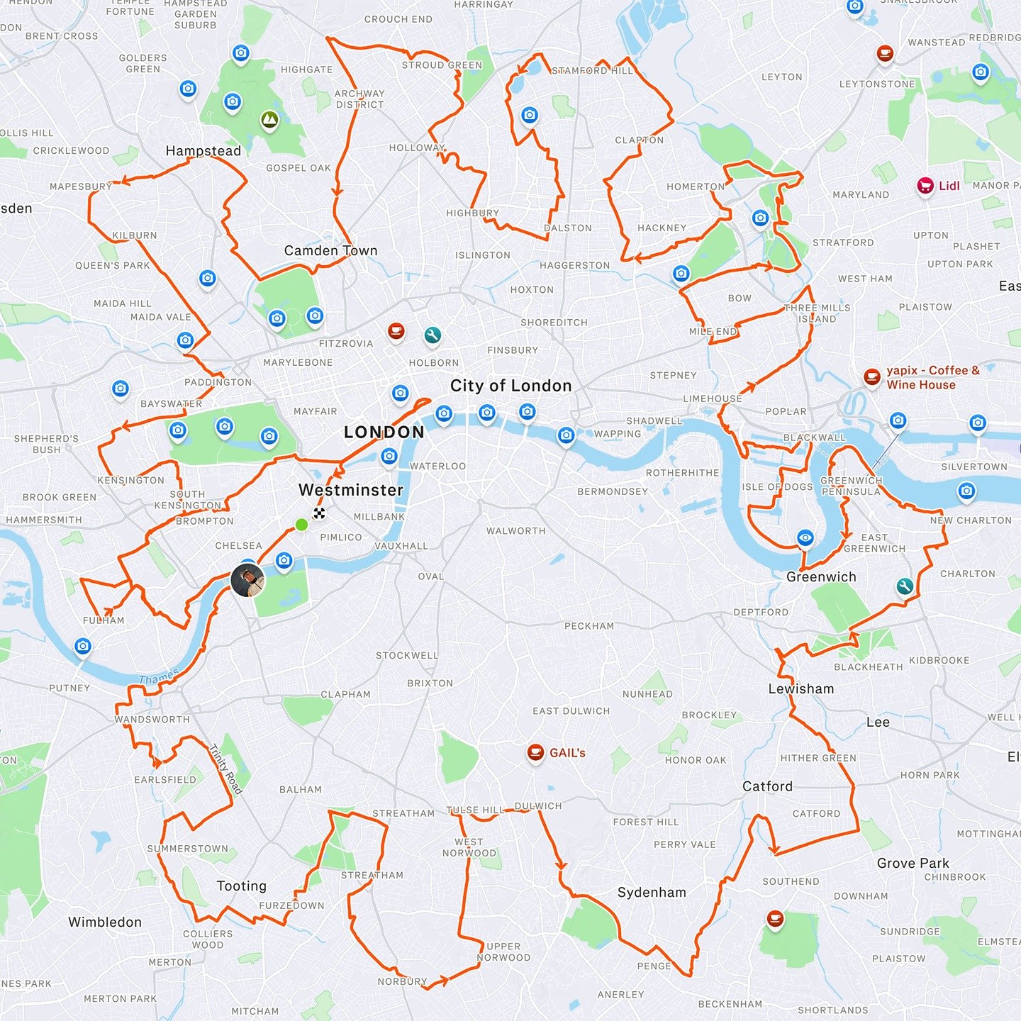 Remember this? 

How could we forget 😬

Created in 2020, The London Lockdown Ride is a 100-mile urban audax with 100% of the entry fees going towards the charity @bankofthingslewisham based in South-east London 👏

Nick Darke aka @darkie1973 rode th
