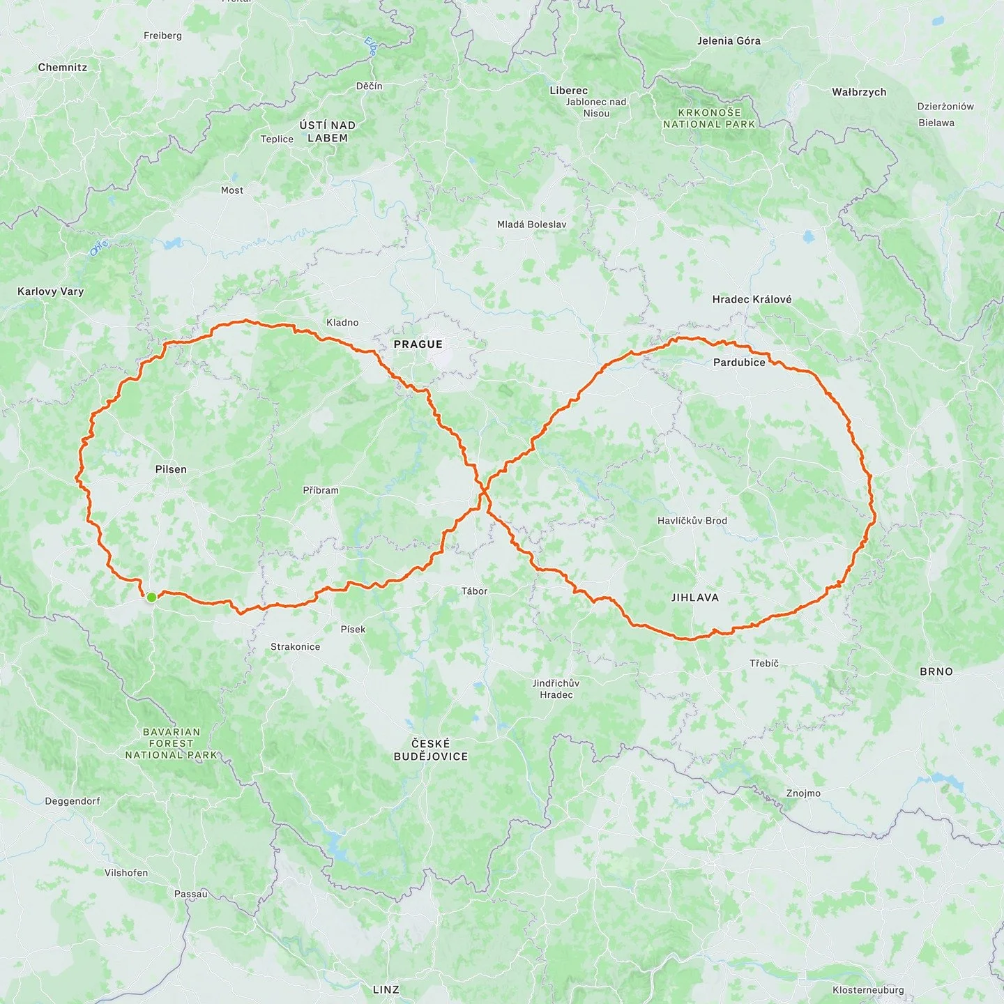 A never-ending Strava Art 🥰

It&rsquo;s the stuff of nightmares... or perhaps dreams 🤔

V&aacute;clav Květon mountain-biked 826kms around a whole chunk of Czechia over the course of 5 days creating this Infinity Loop 🇨🇿 ♾️

https://www.strava.com