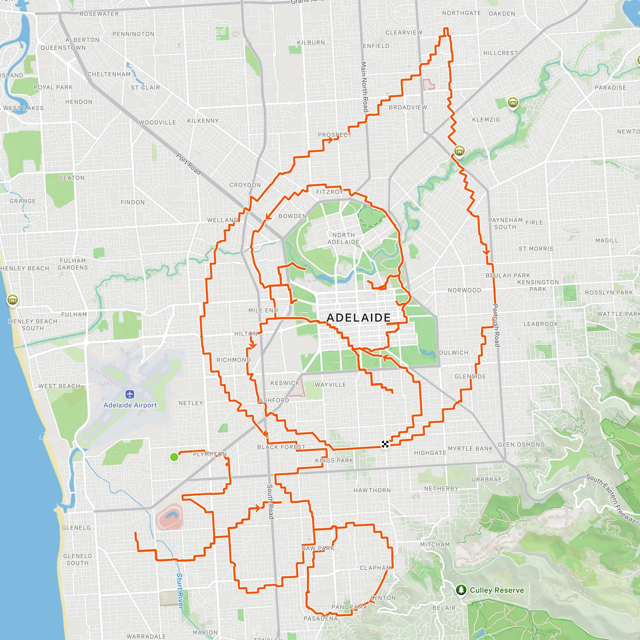 Given blood lately? 🤔

@pete.the.r4bbit has 😎

300 times to be precise and to celebrate this important achievement Pete pedalled 123 kms around Adelaide to create a Strava Art to encapsulate the milestone 🩸

The cute little baby detail represents 