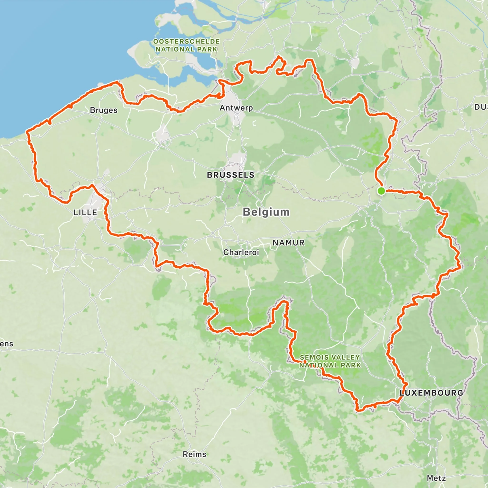 Where do you begin when you want to create a Strava Art of the outline of your country 🤔

Simple 🤷&zwj;♂️

You begin at the border of another country (unless you live on an island). 

You then follow the border until you get back to where you start