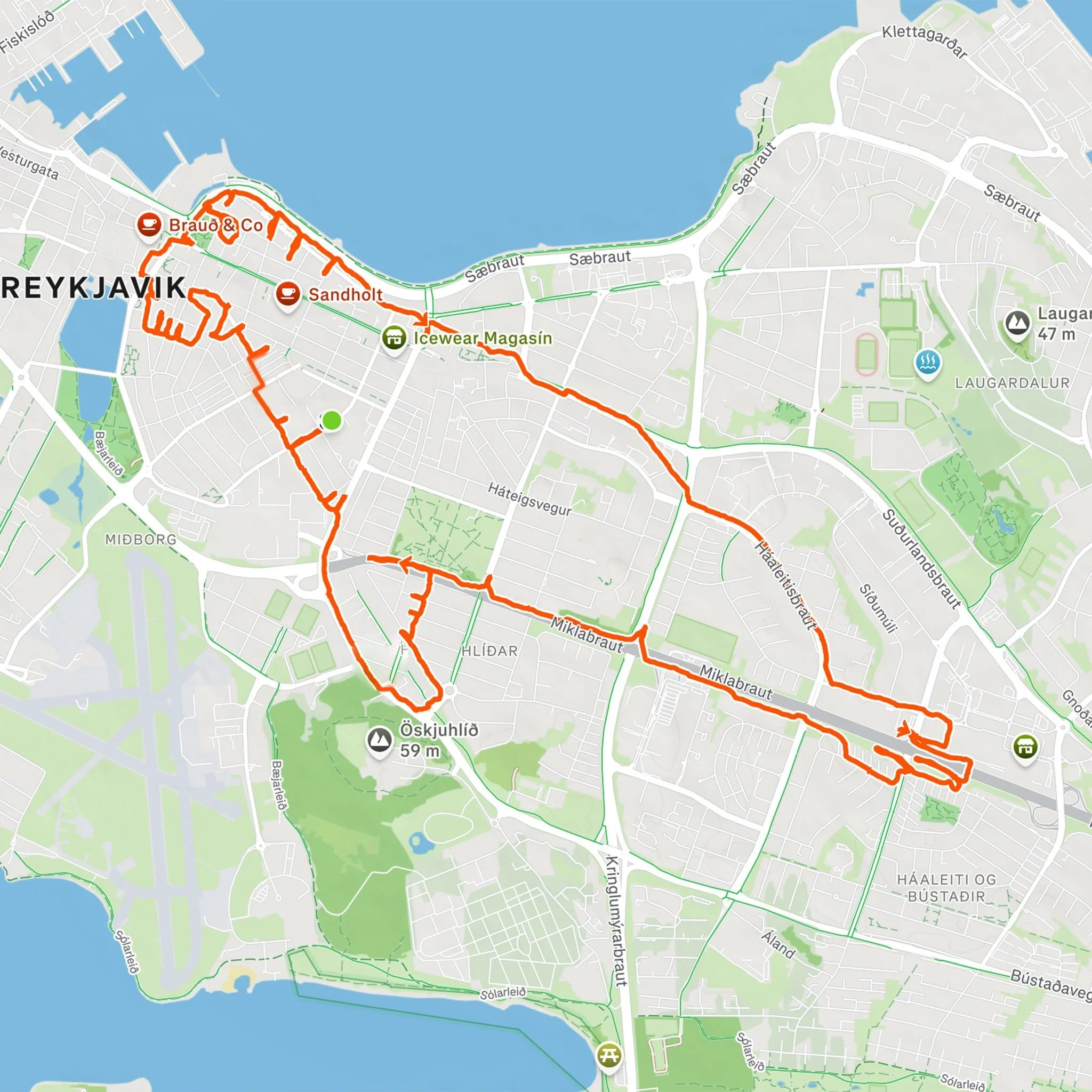 The first Strava Art in Iceland 🤔 🇮🇸 

That&rsquo;s what @marek.leja.gpsart thinks and he could be right 🤩

Marek ran for 1hr 44mins around the smoky bay of Reykjav&iacute;k to create a 15.5km Elephant Seal 🦭 

https://www.strava.com/activities/